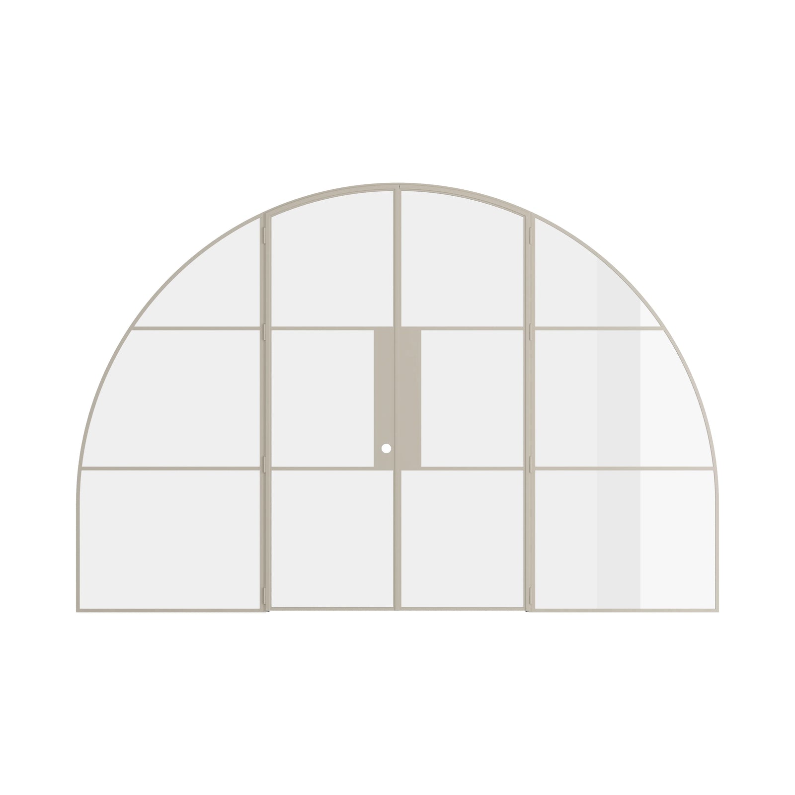 Pinkys Air 4 interior steel door, double, full arch, with side windows, closed