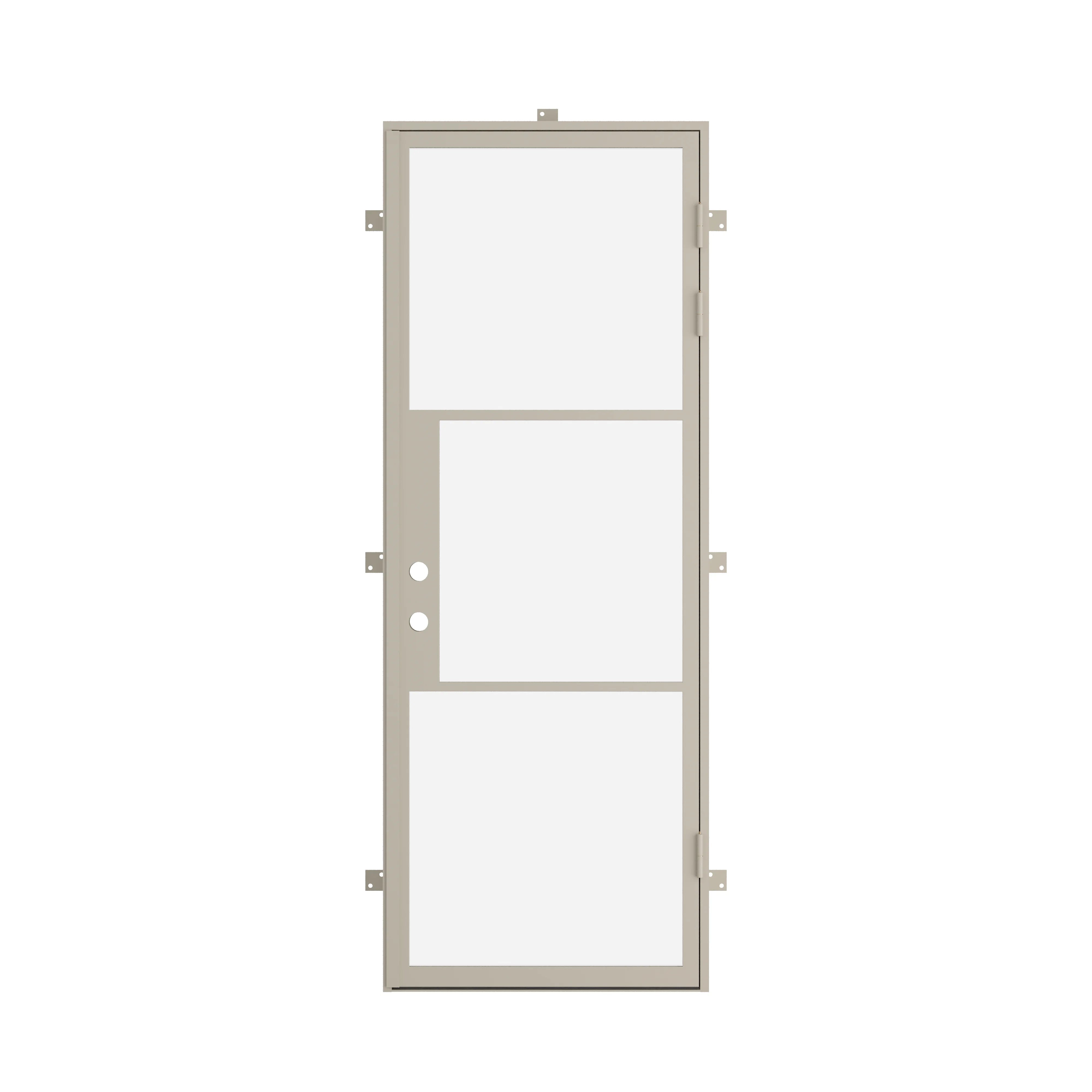 modern single entry door Casual Khaki color