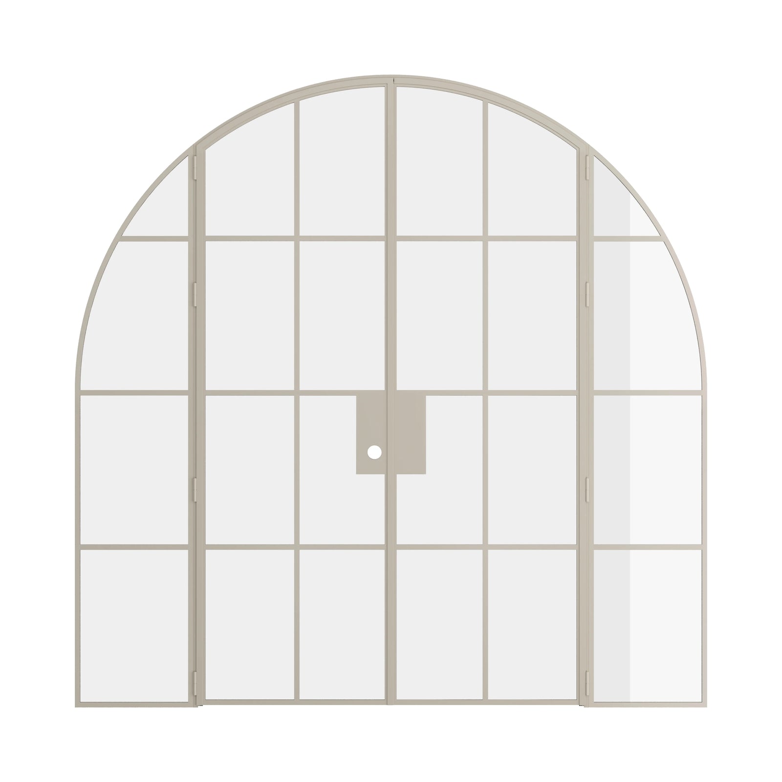 Pinkys Air 5 interior steel door, double, arch, with side windows, closed
