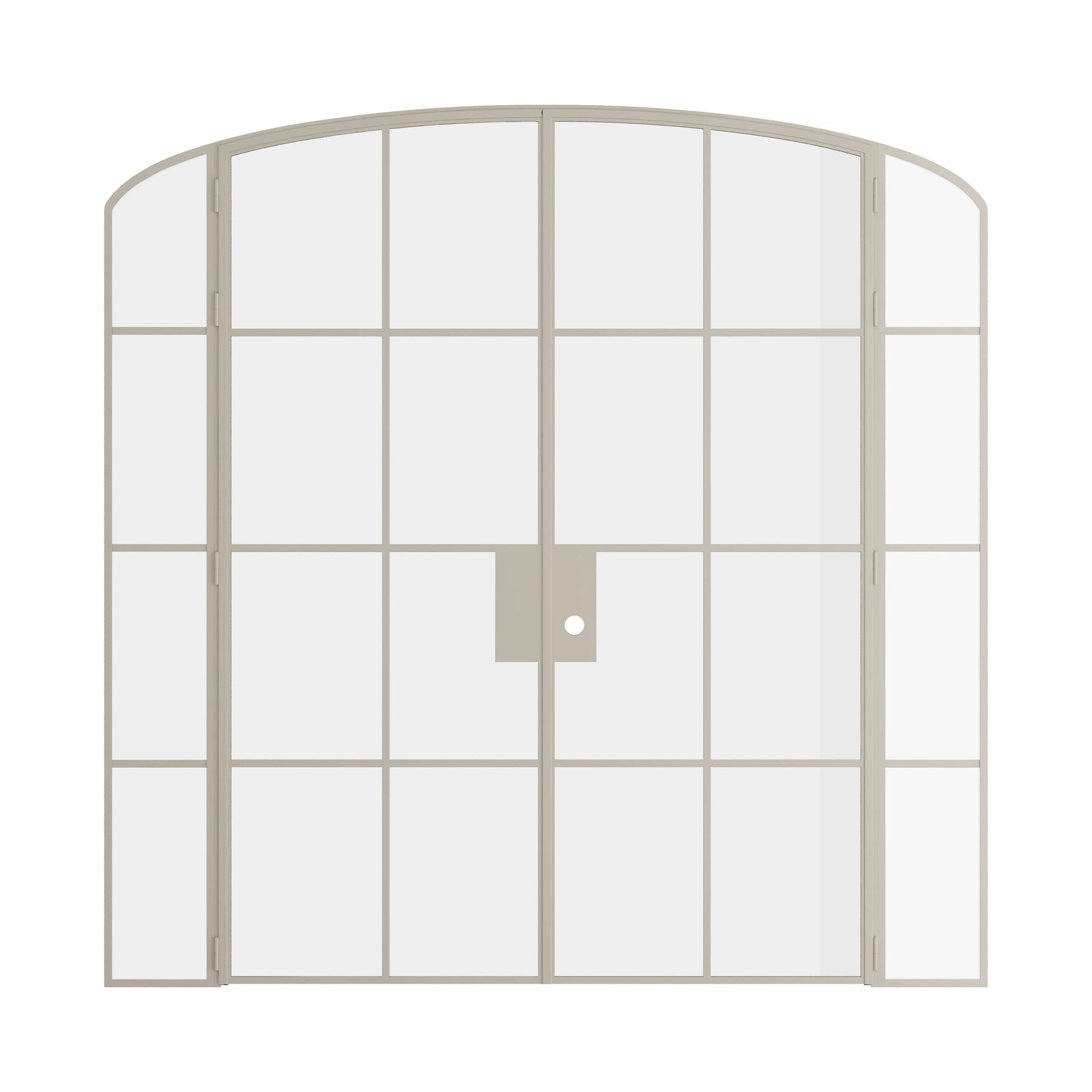 Pinkys Air 5 interior steel door, double, mini arch, with side windows, closed