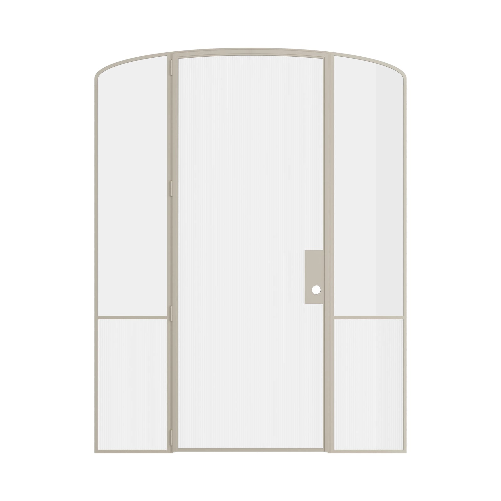 Pinkys Air Grand interior steel door, single, mini arch, with side windows, closed