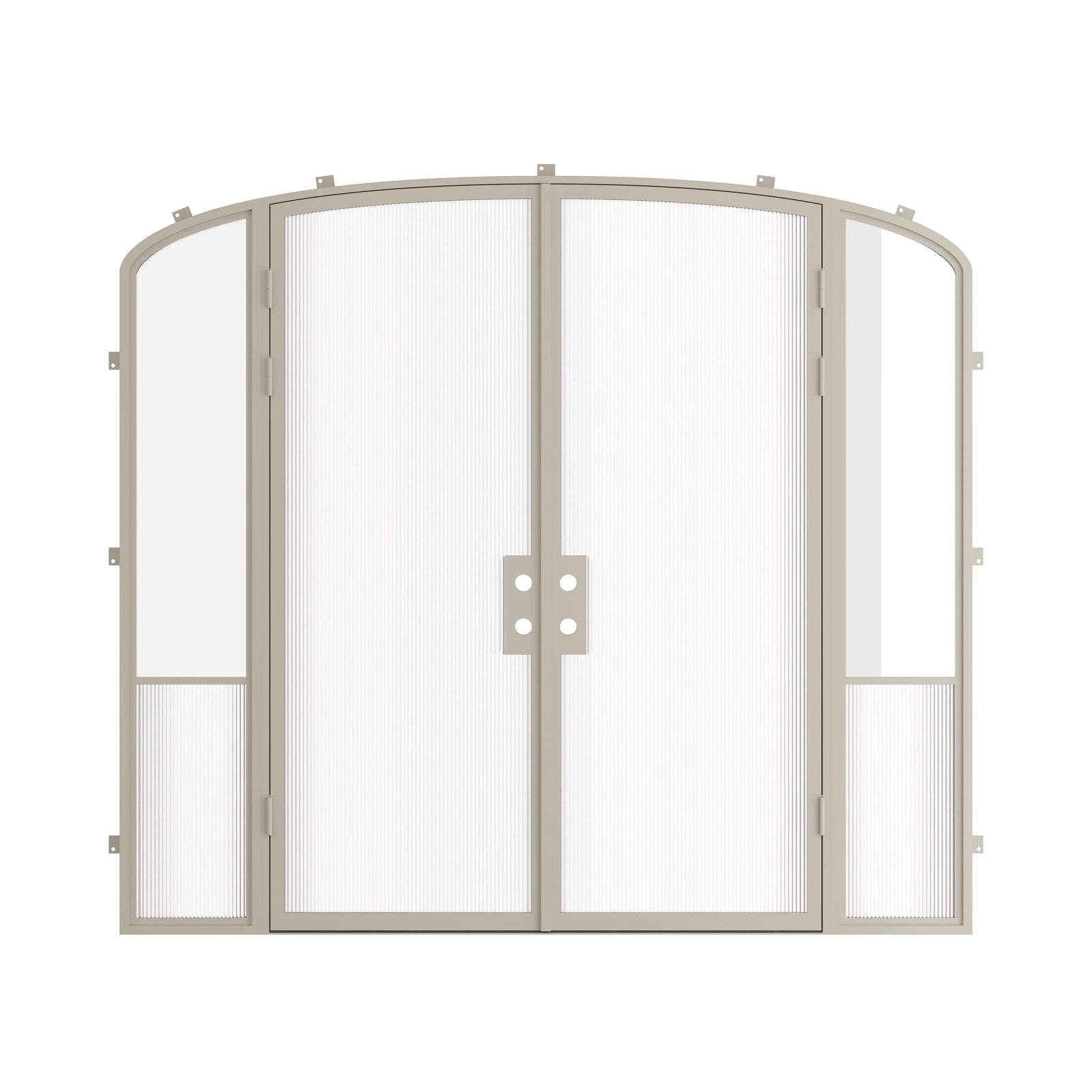 Pinkys Air Grand steel door, double, mini arch, with side windows, closed