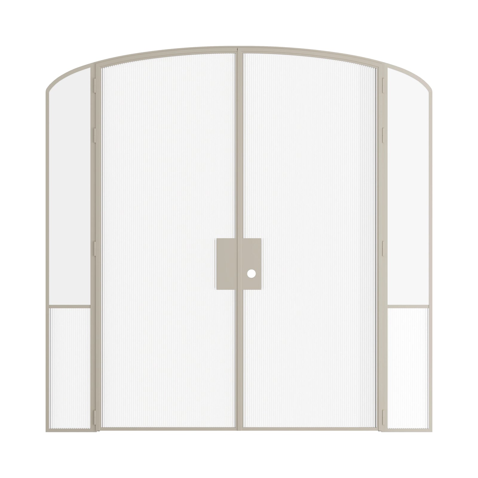 Pinkys Air Grand interior steel door, double, mini arch, with side windows, closed