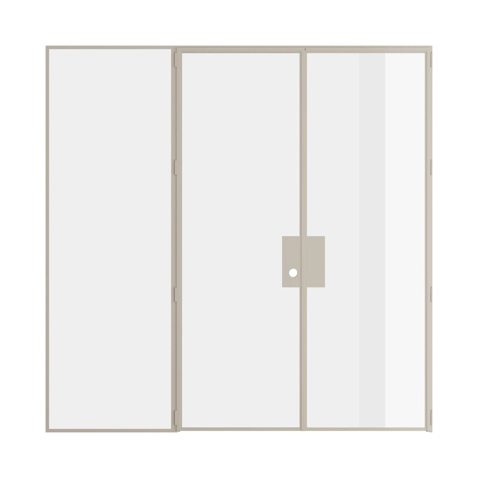 Pinkys Air Lite interior steel door, double, flat, closed