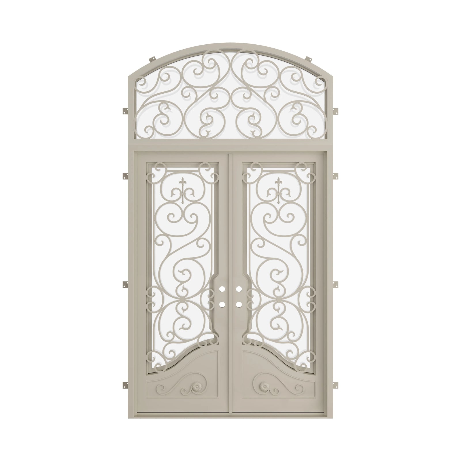 Pinkys Beverly steel door, double, flat, closed