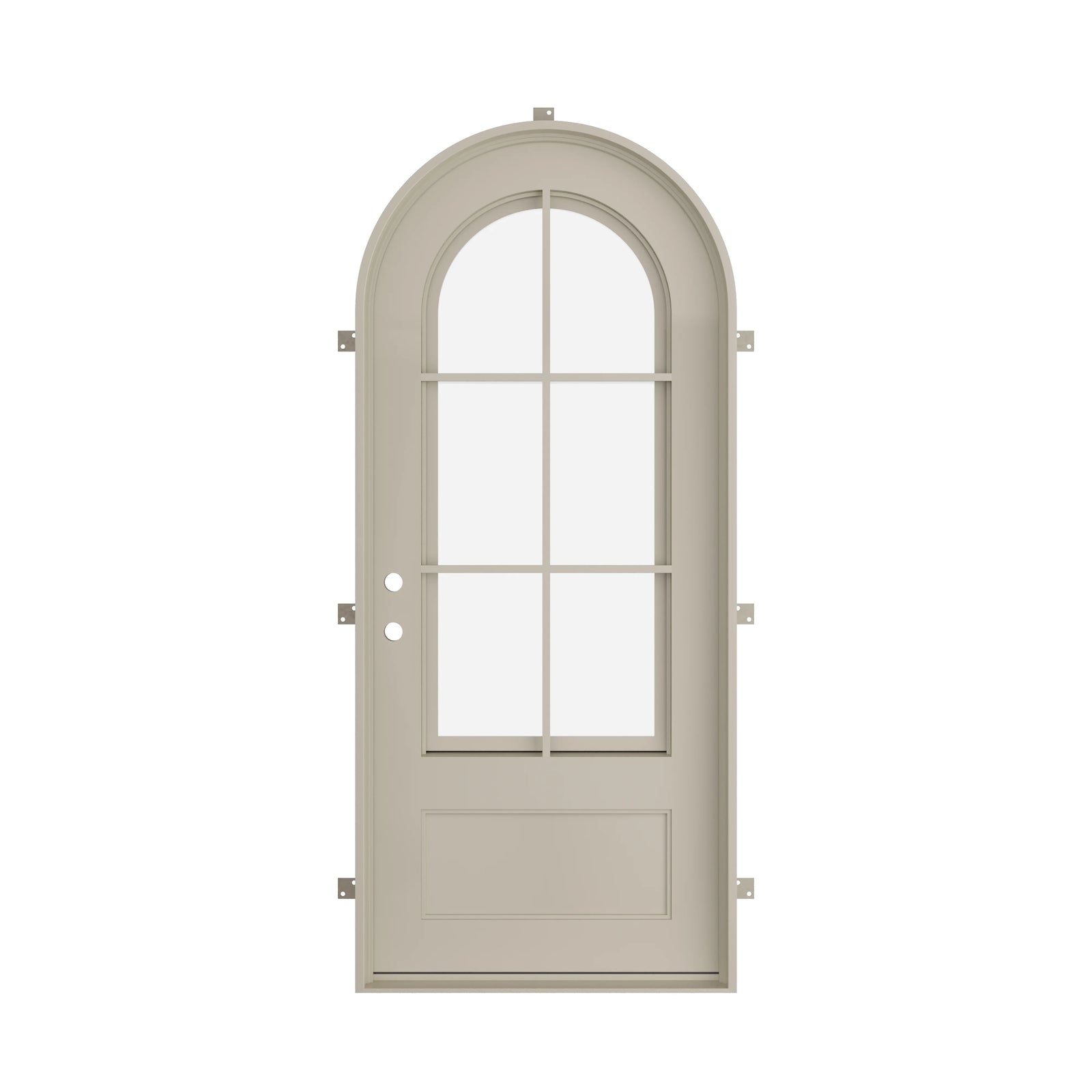 Pinkys Bristol steel door, single, full arch, closed