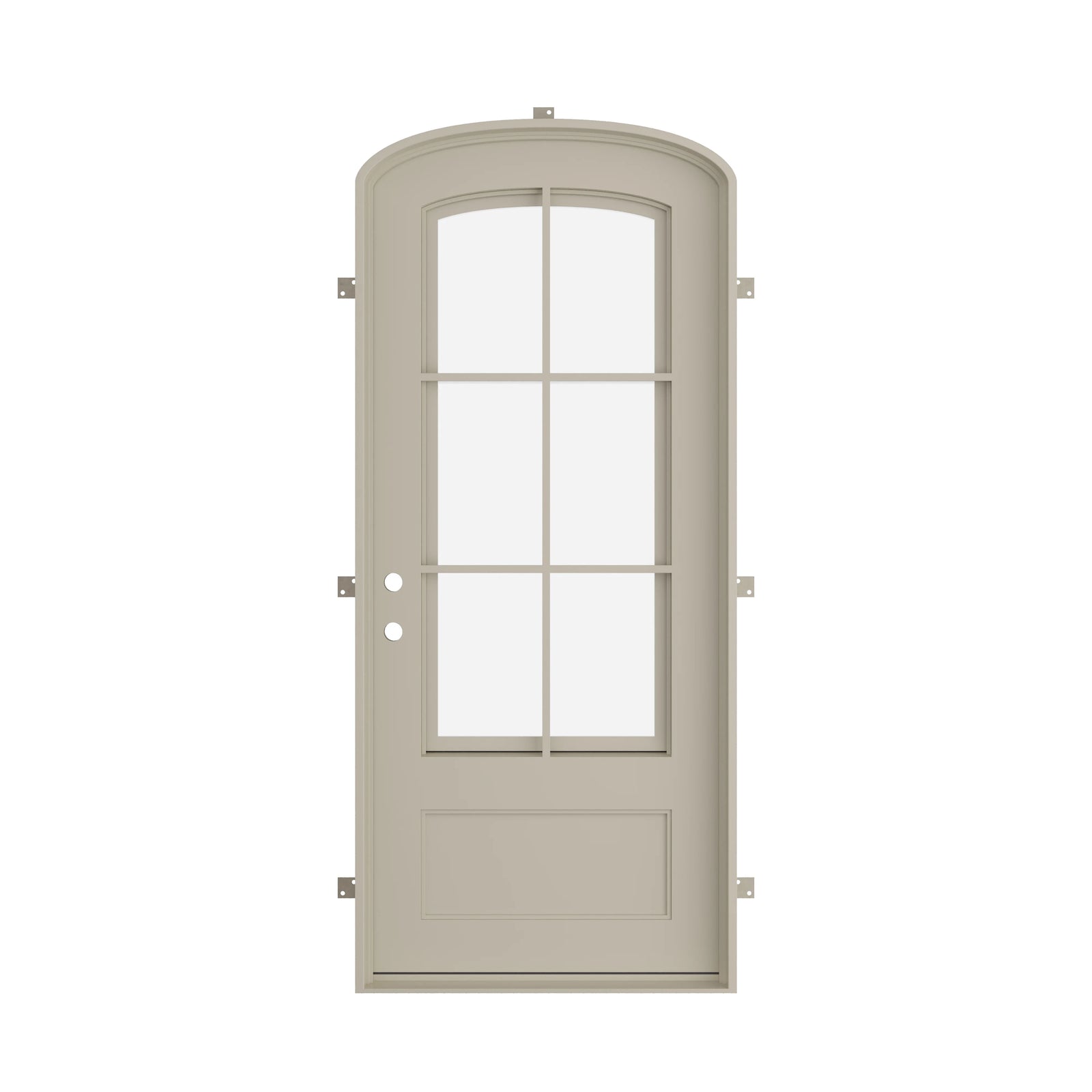 Pinkys Bristol steel door, single, mini arch, closed
