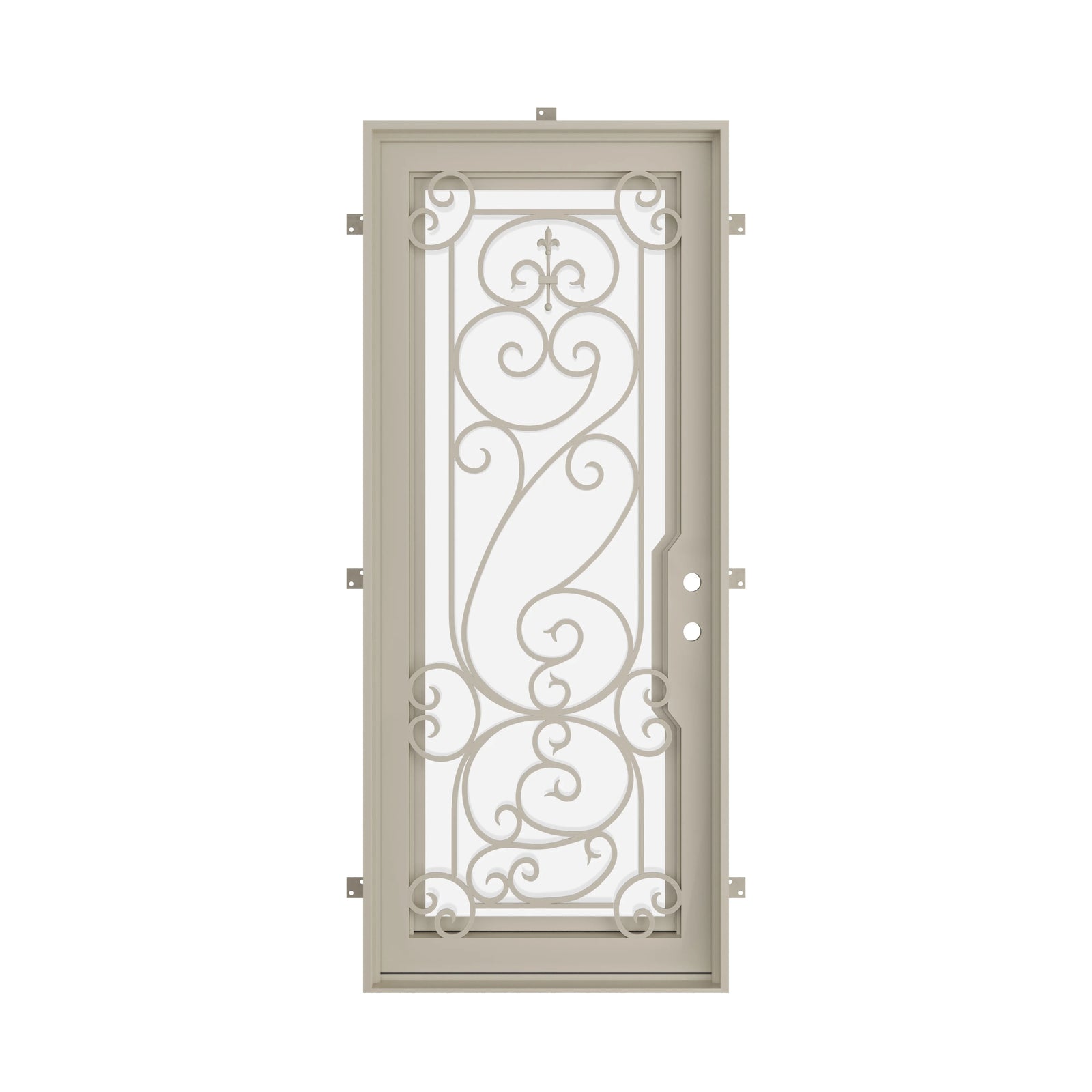 Pinkys Hills steel door, single, flat, closed
