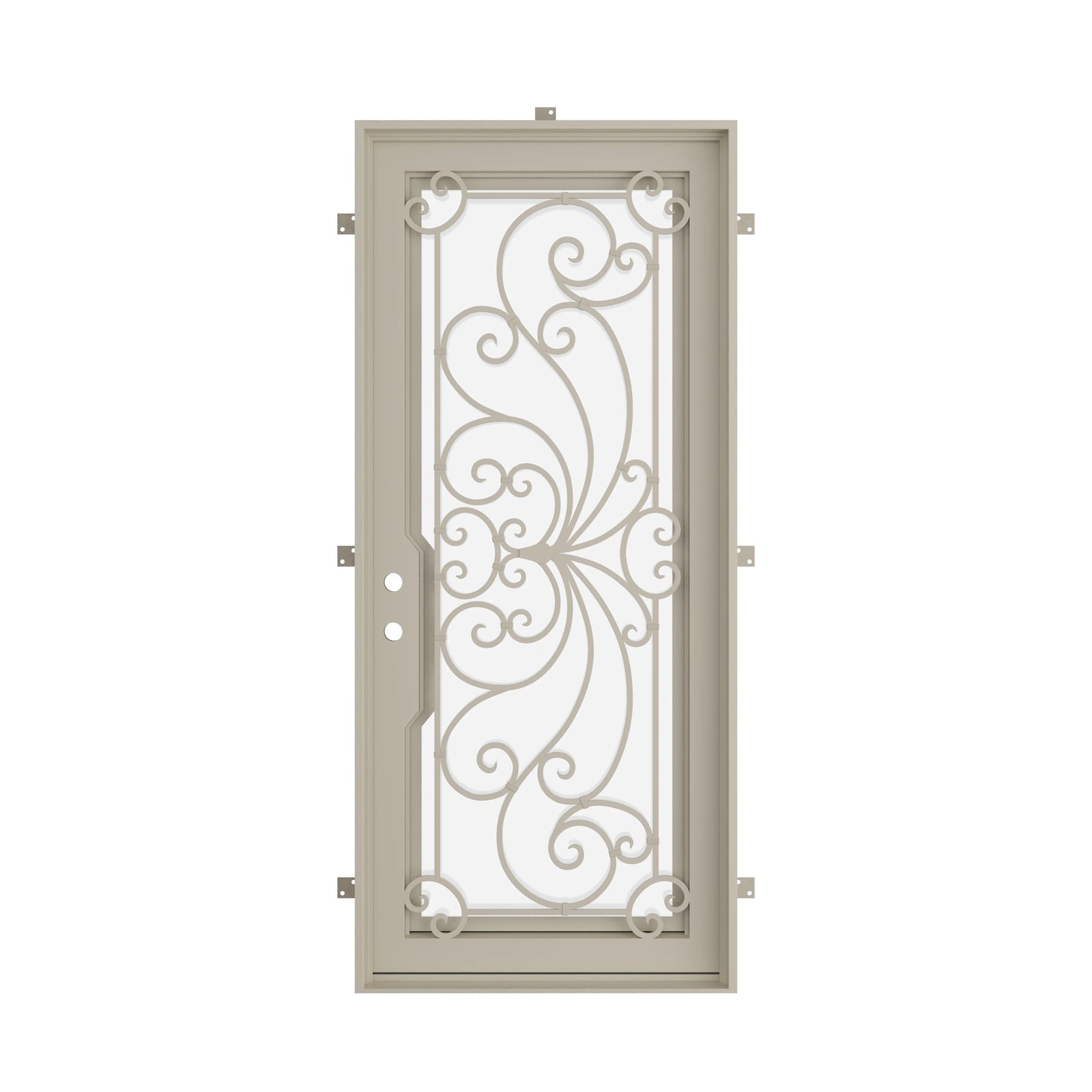 Pinkys Miracle steel door, single, flat, closed