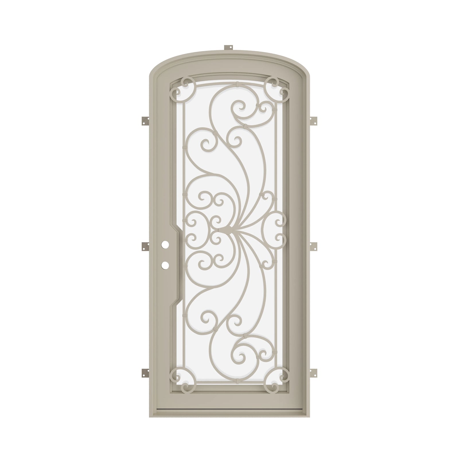 Pinkys Miracle steel door, single, mini arch, closed