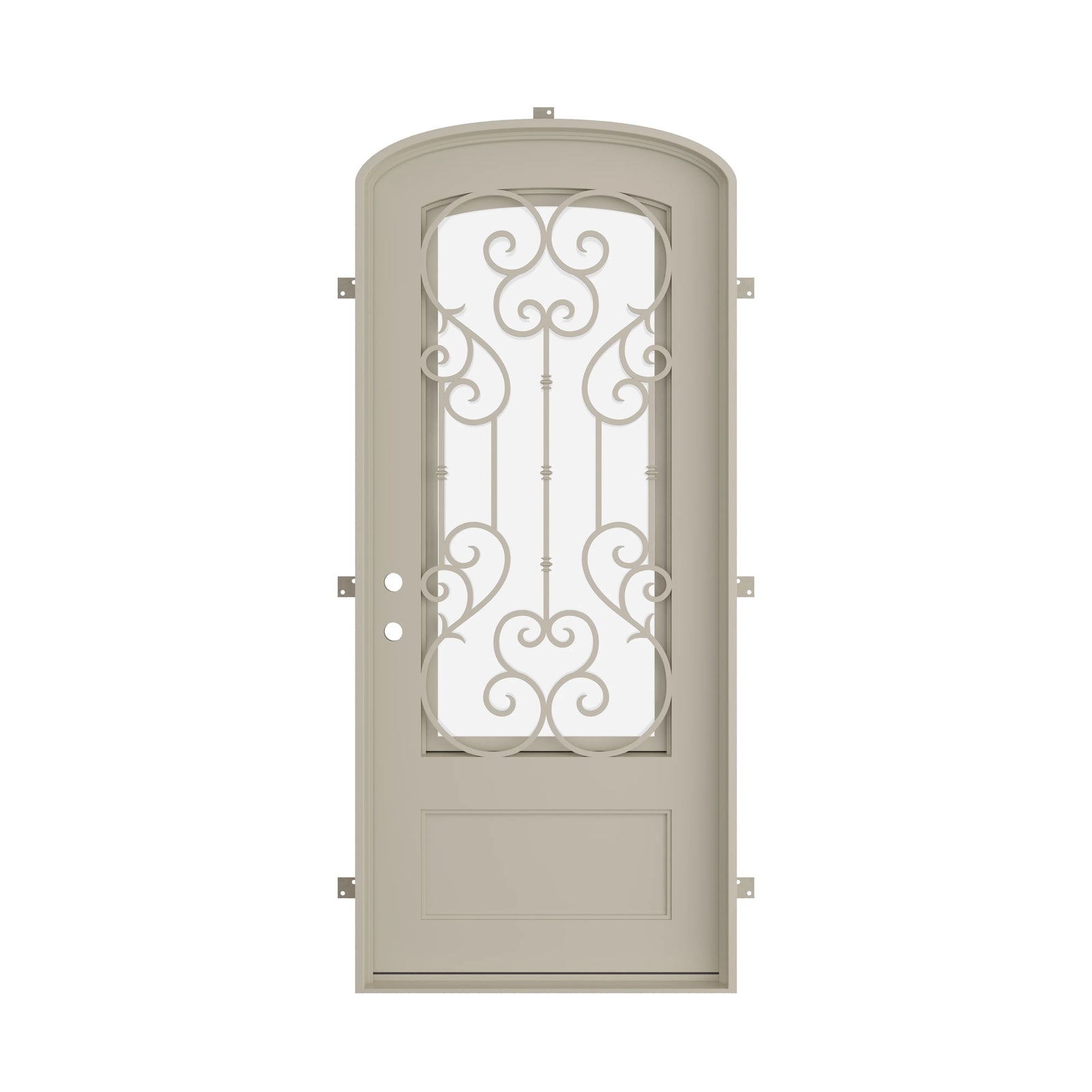 Pinkys New York steel door, single, mini arch, closed