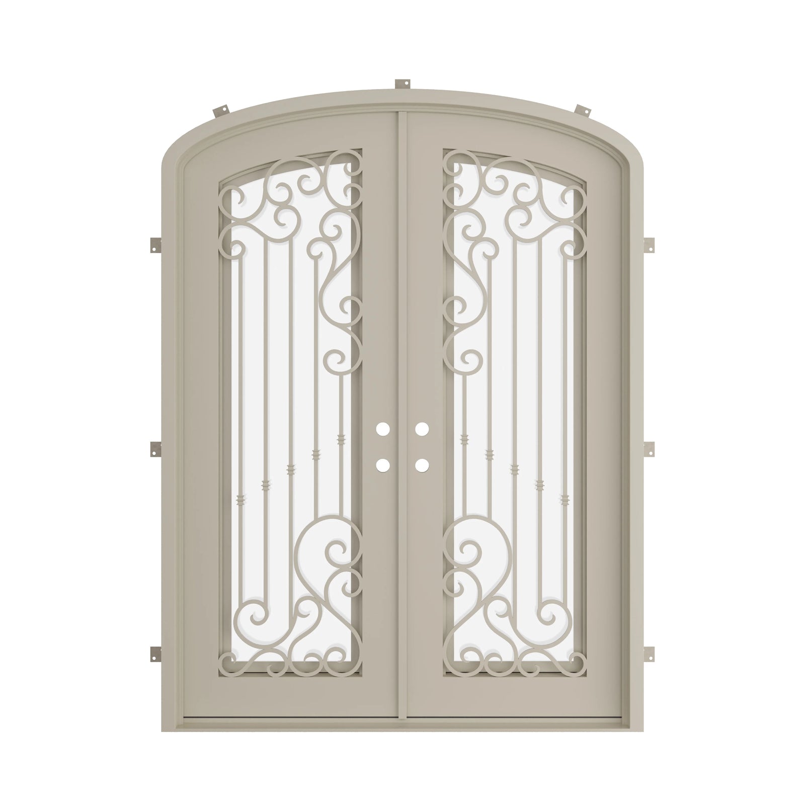 Pinkys Paris steel door, double, mini arch, closed