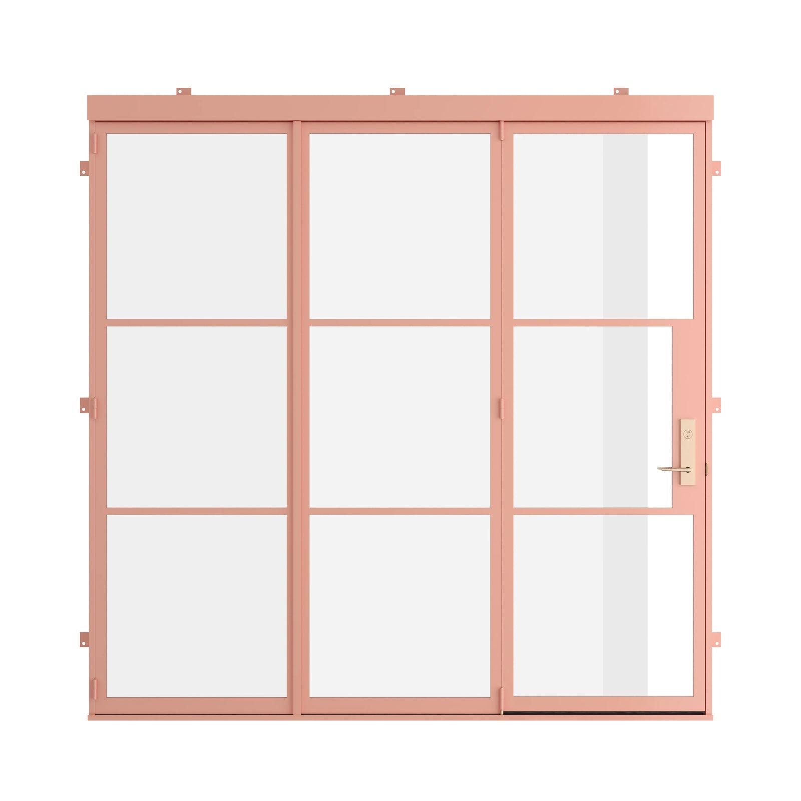 Pinkys Air 4 steel door, bifold, closed