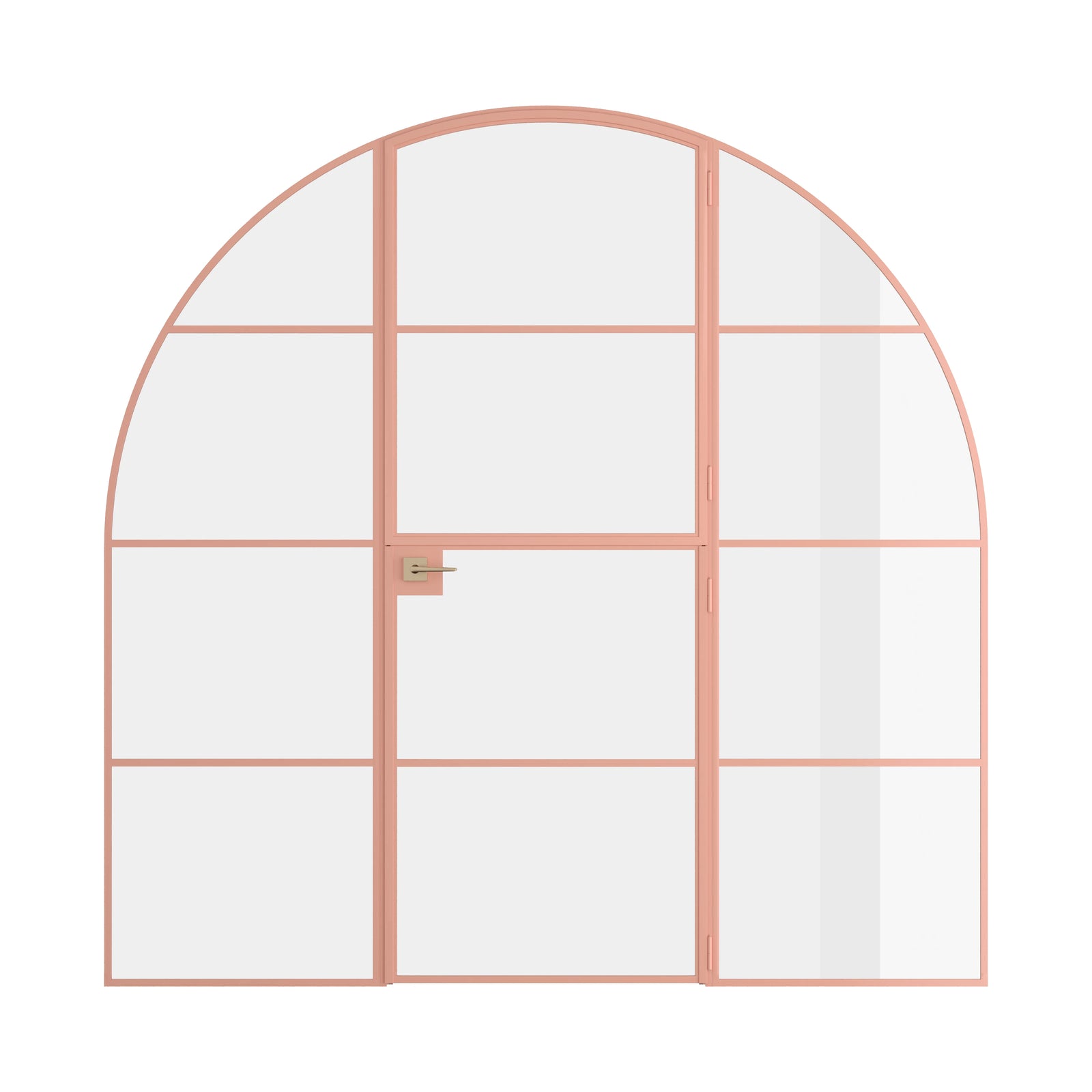 Pinkys Air 4 interior steel door, single, full arch, Dutch, with side windows, closed