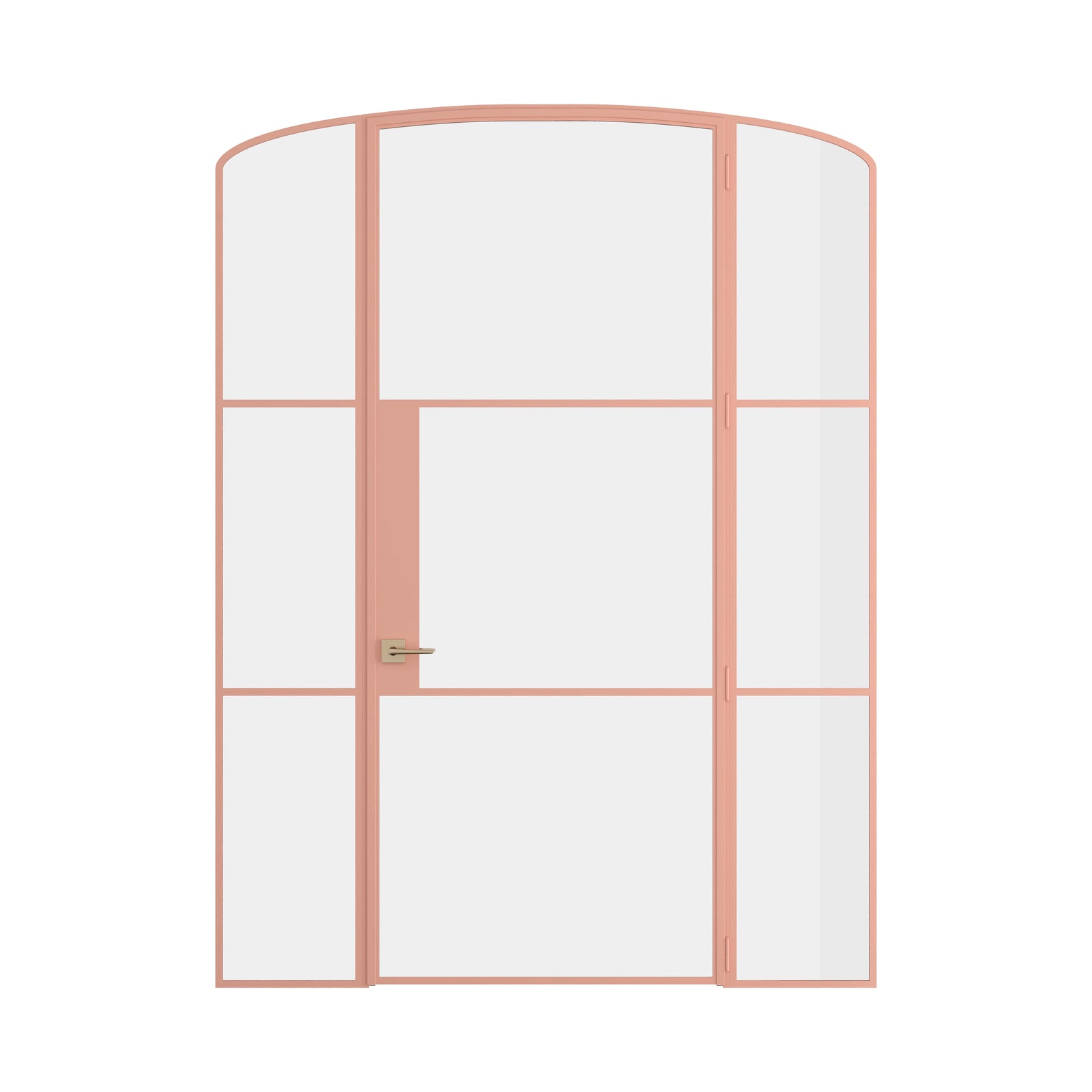 Pinkys Air 4 interior steel door, single, mini arch, with side windows, closed