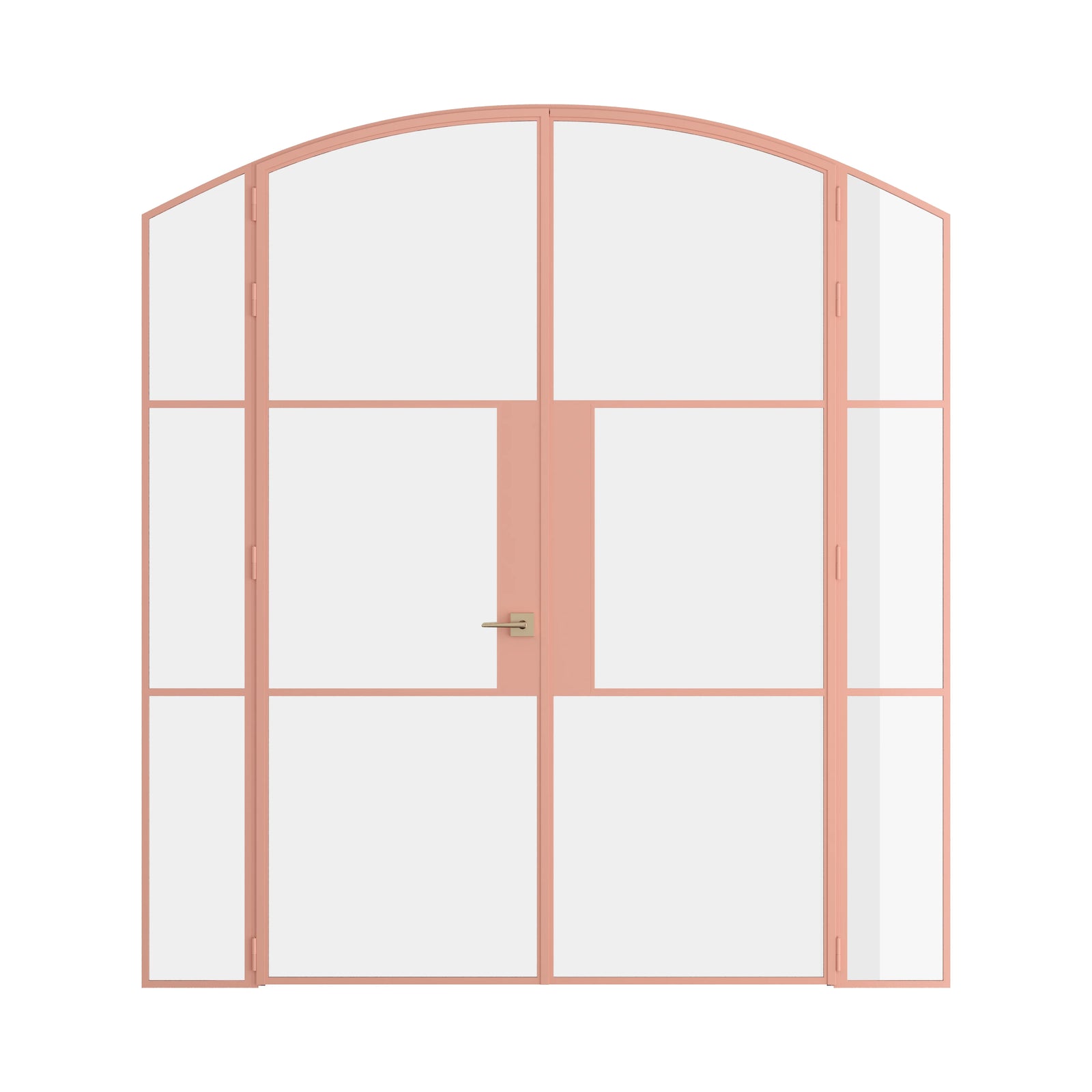 Pinkys Air 4 interior steel door, double, arch, closed