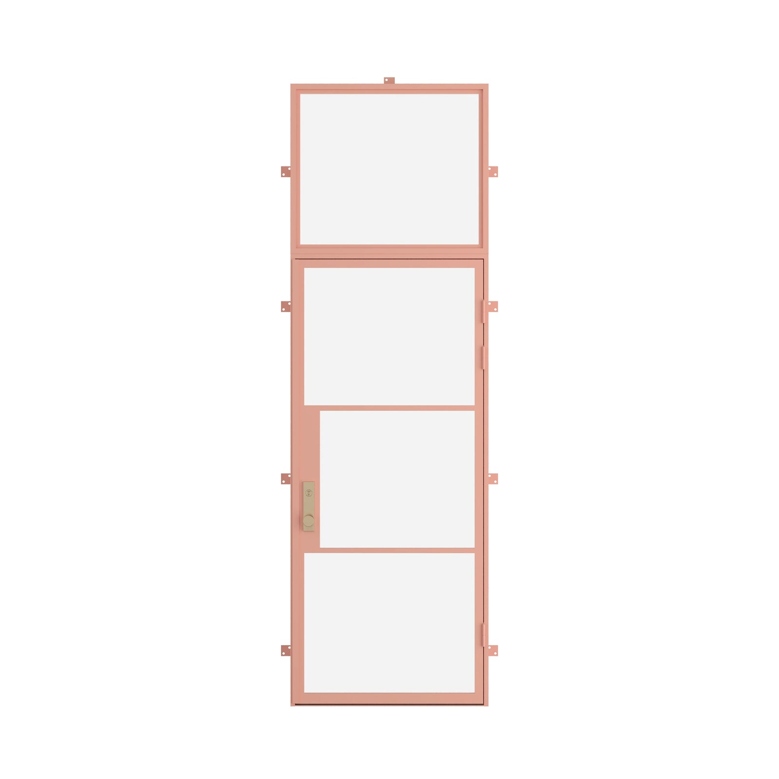 Pinkys Air 4 steel door, single, flat, with a flat top window, closed