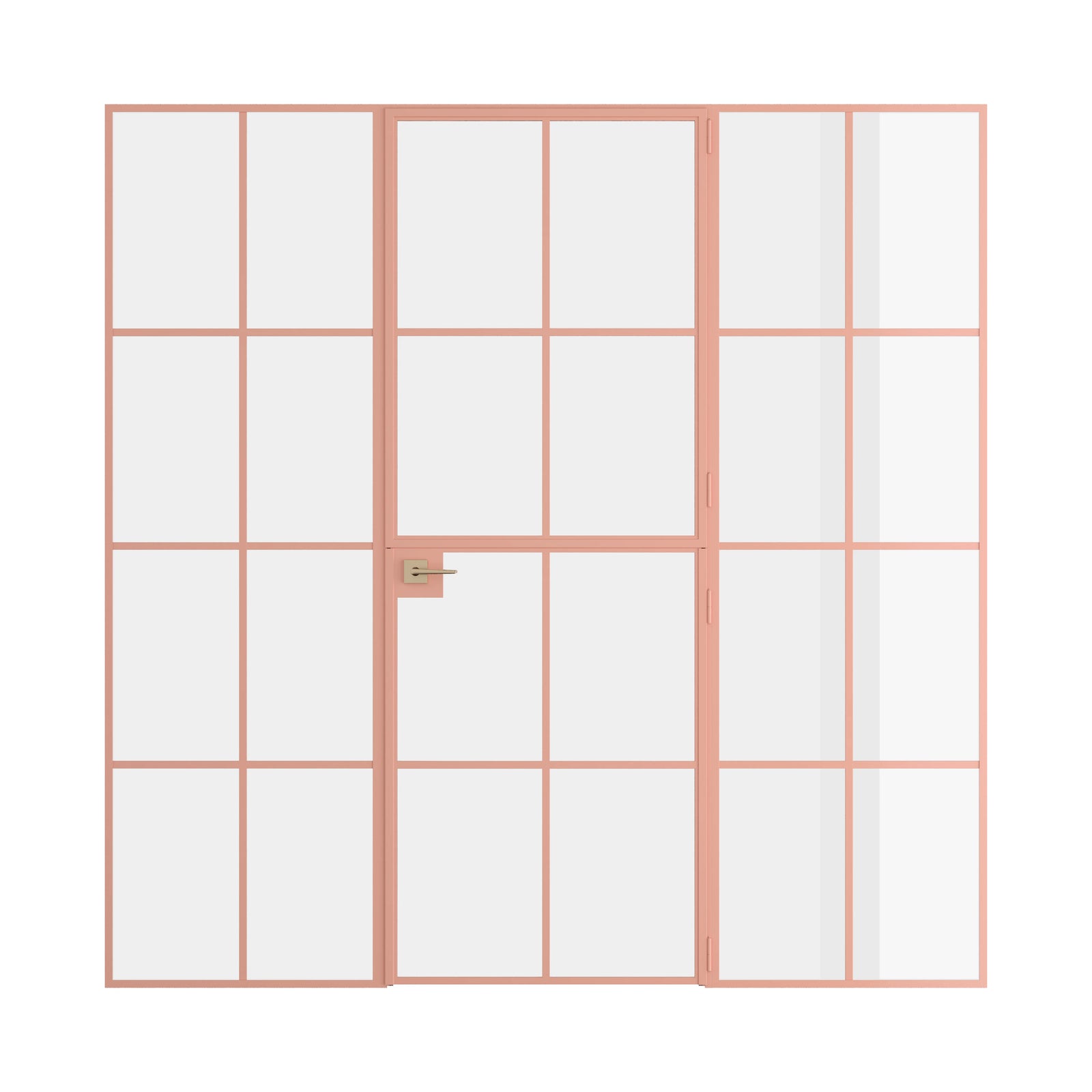 Pinkys Air 5 interior steel door, single, flat, Dutch, with side windows, closed
