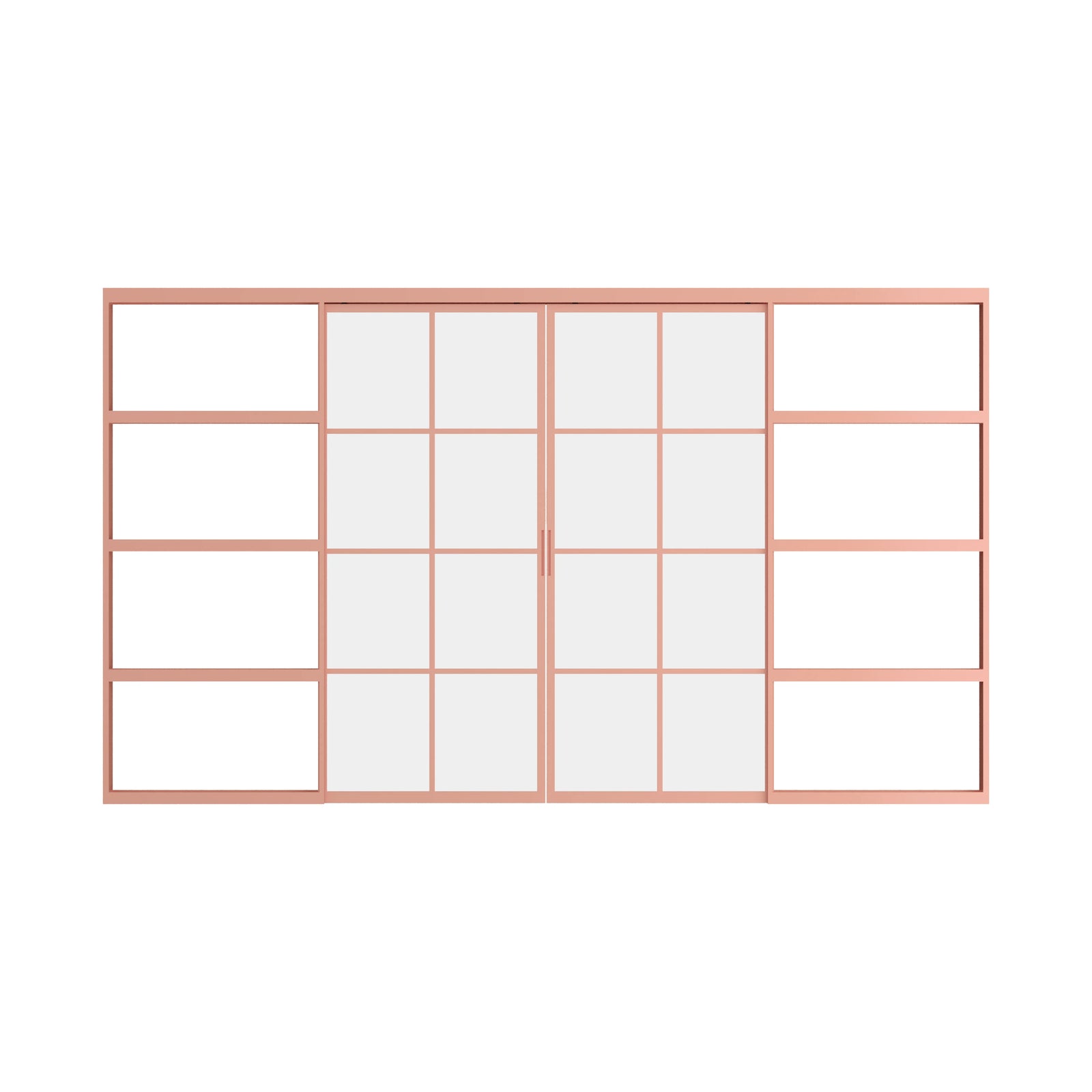 Pinkys Air 5 interior steel door, double, flat, closed