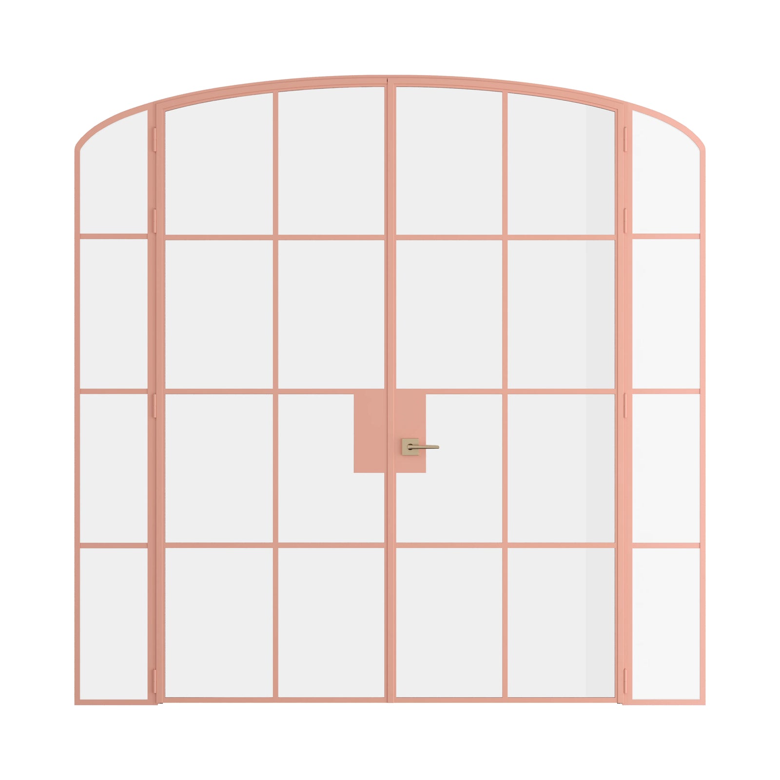 Pinkys Air 5 interior steel door, double, arch, with side windows, closed