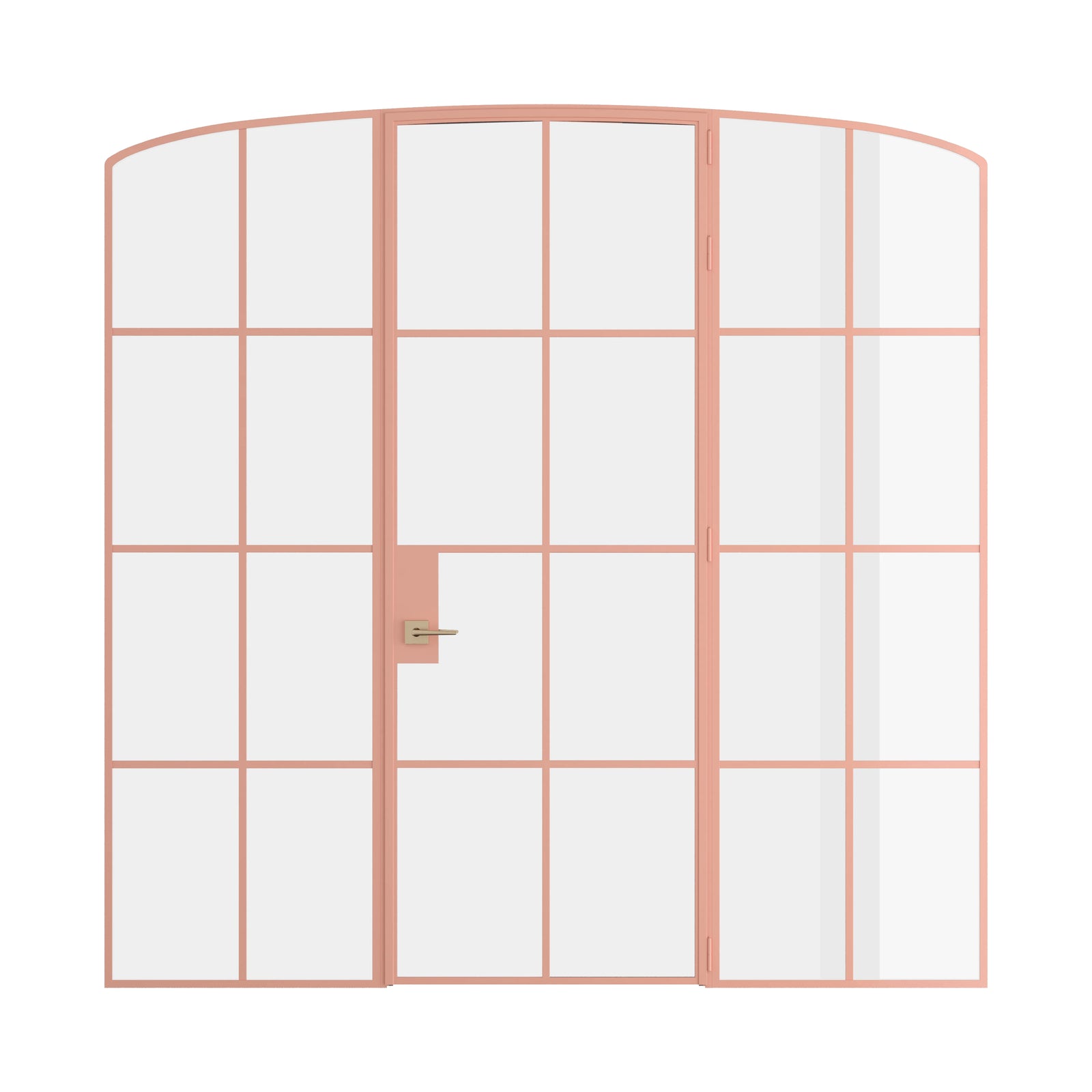 Pinkys Air 5 interior steel door, single, mini arch, with side windows, closed