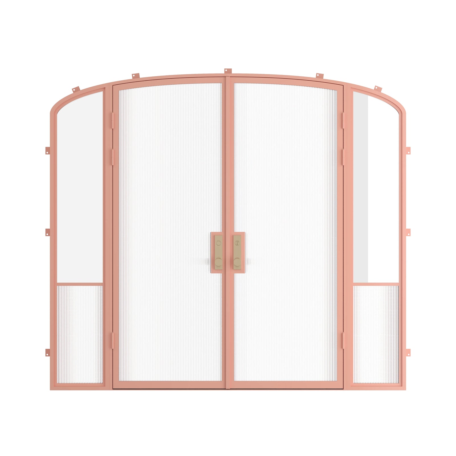 Pinkys Air Grand steel door, double, mini arch, with side windows, closed