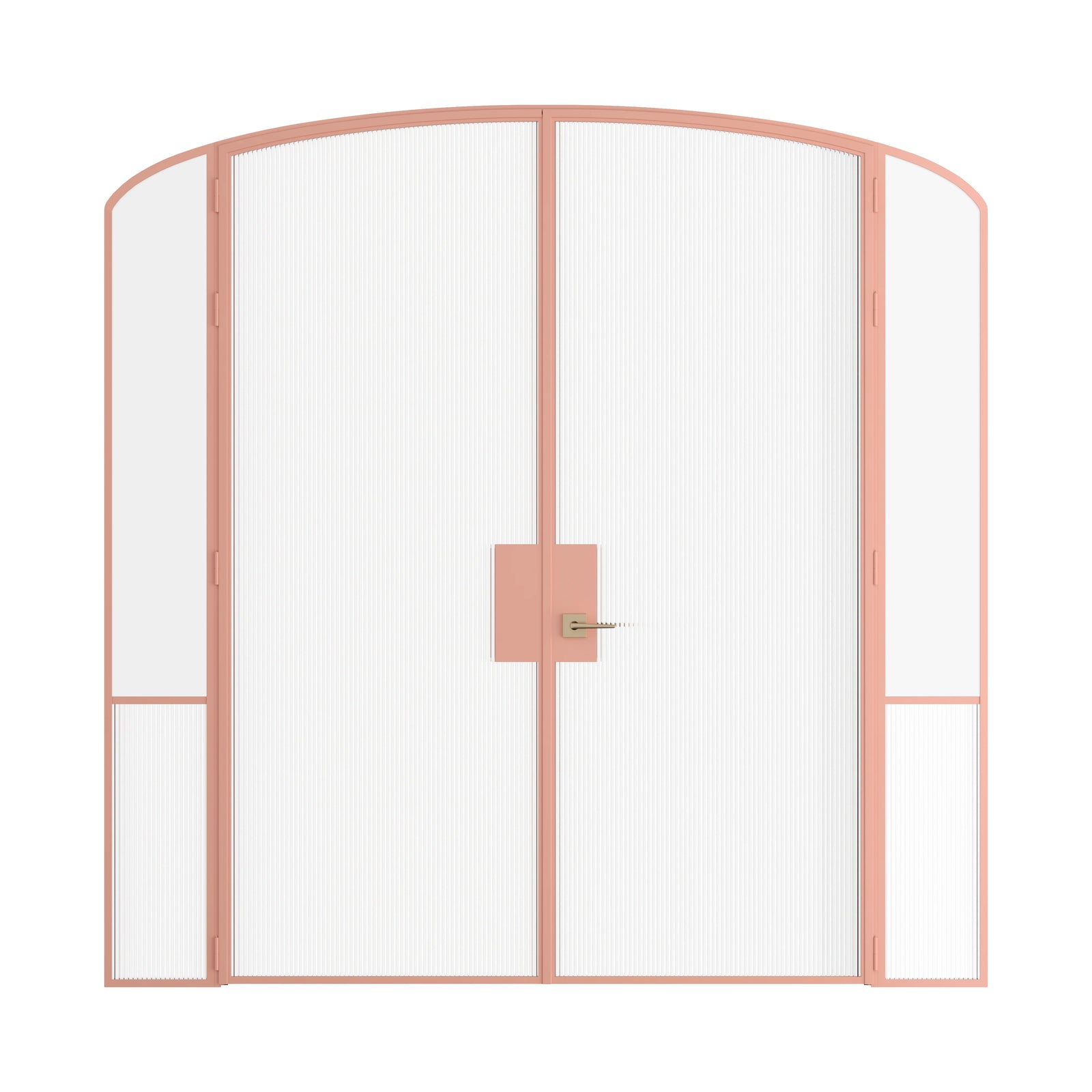 Pinkys Air Grand interior steel door, double, mini arch, with side windows, closed