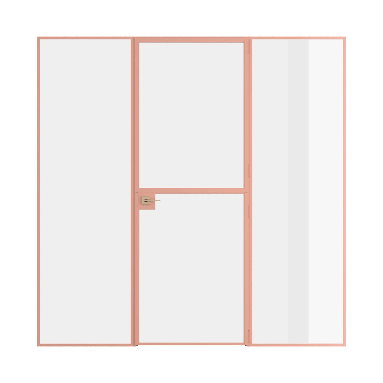 Pinkys Air Lite interior steel door, single, flat, Dutch, closed