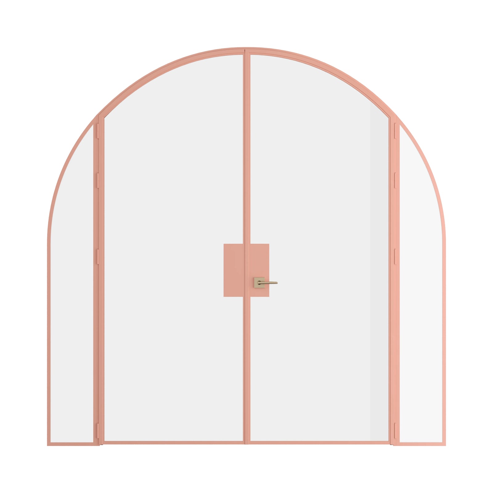Pinkys Air Lite steel door, double, full arch, closed