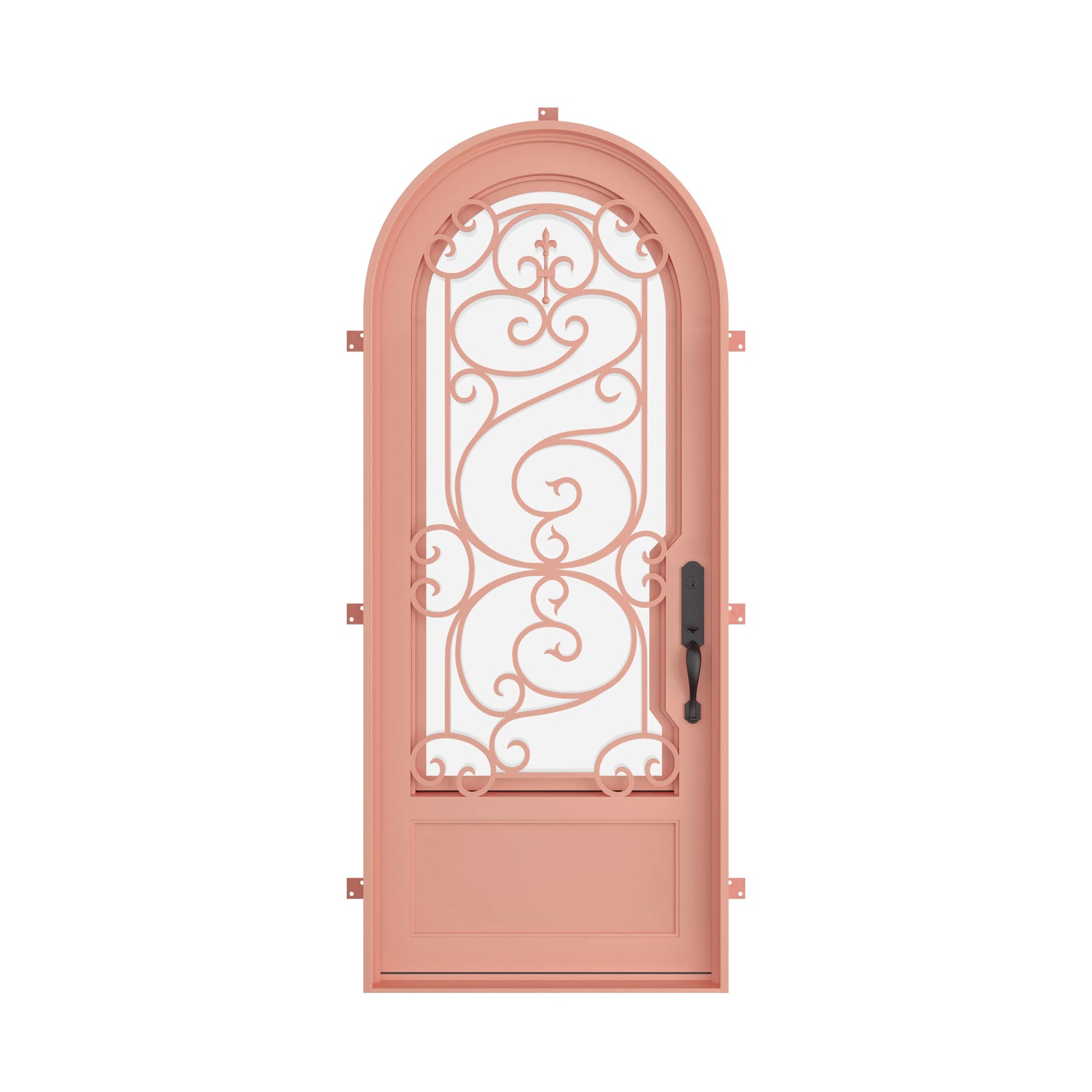 Pinkys Beverly steel door, single, full arch, closed