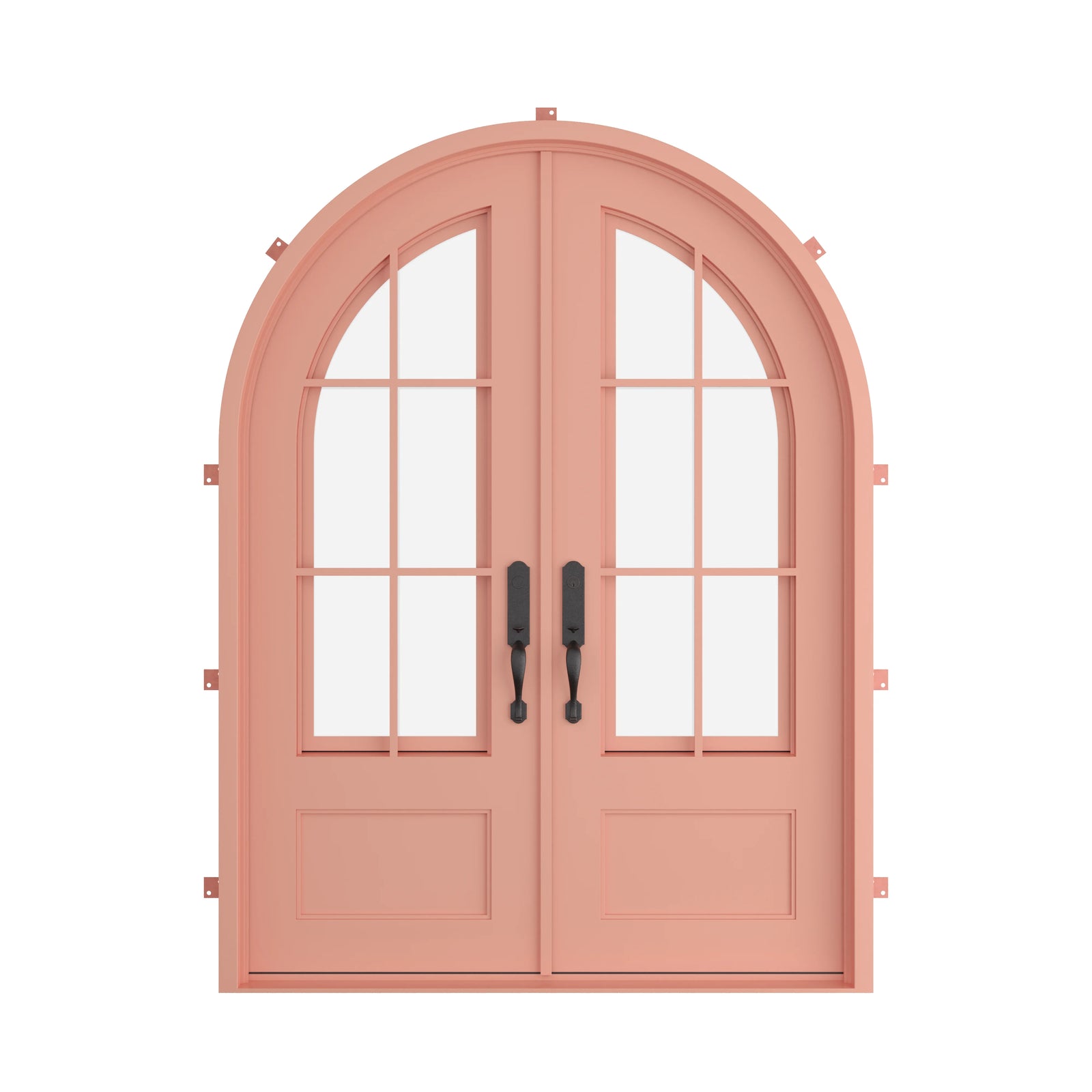 Pinkys Bristol steel door, double, full arch, closed
