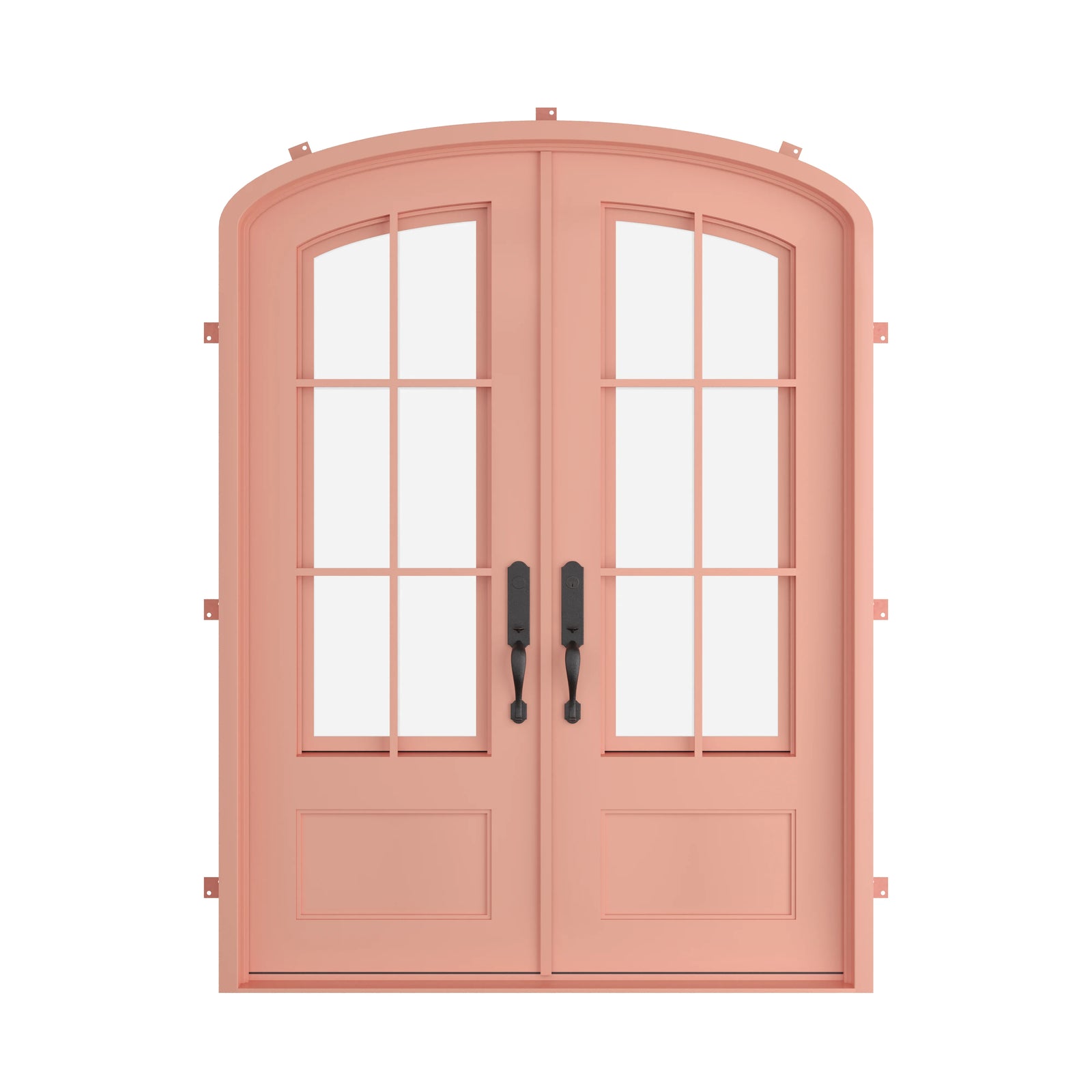 Pinkys Bristol steel door, double, mini arch, closed
