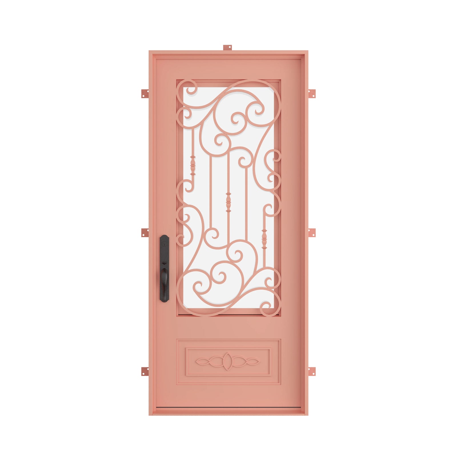 Pinkys Golden Gate steel door, single, flat, closed
