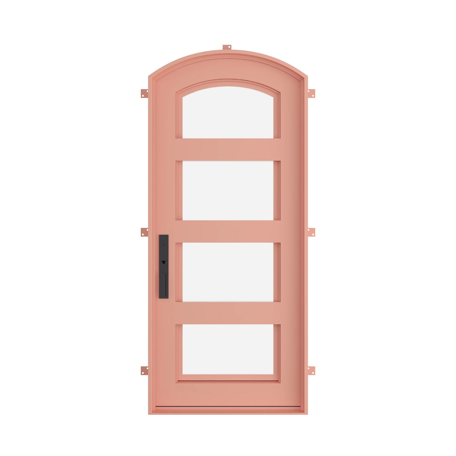 Pinkys Knox steel door, single, arch, closed