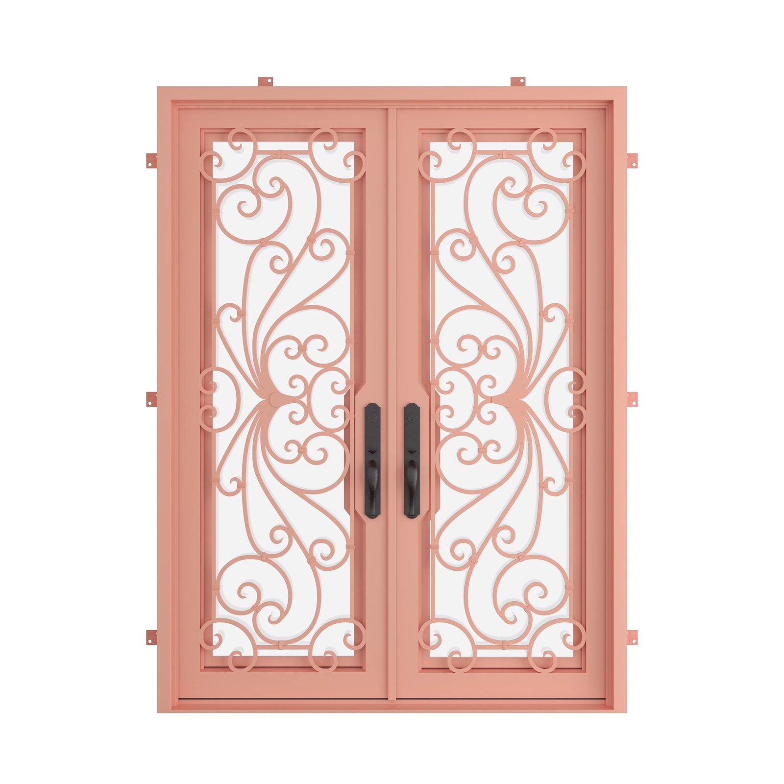 Pinkys Miracle steel door, double, flat, closed
