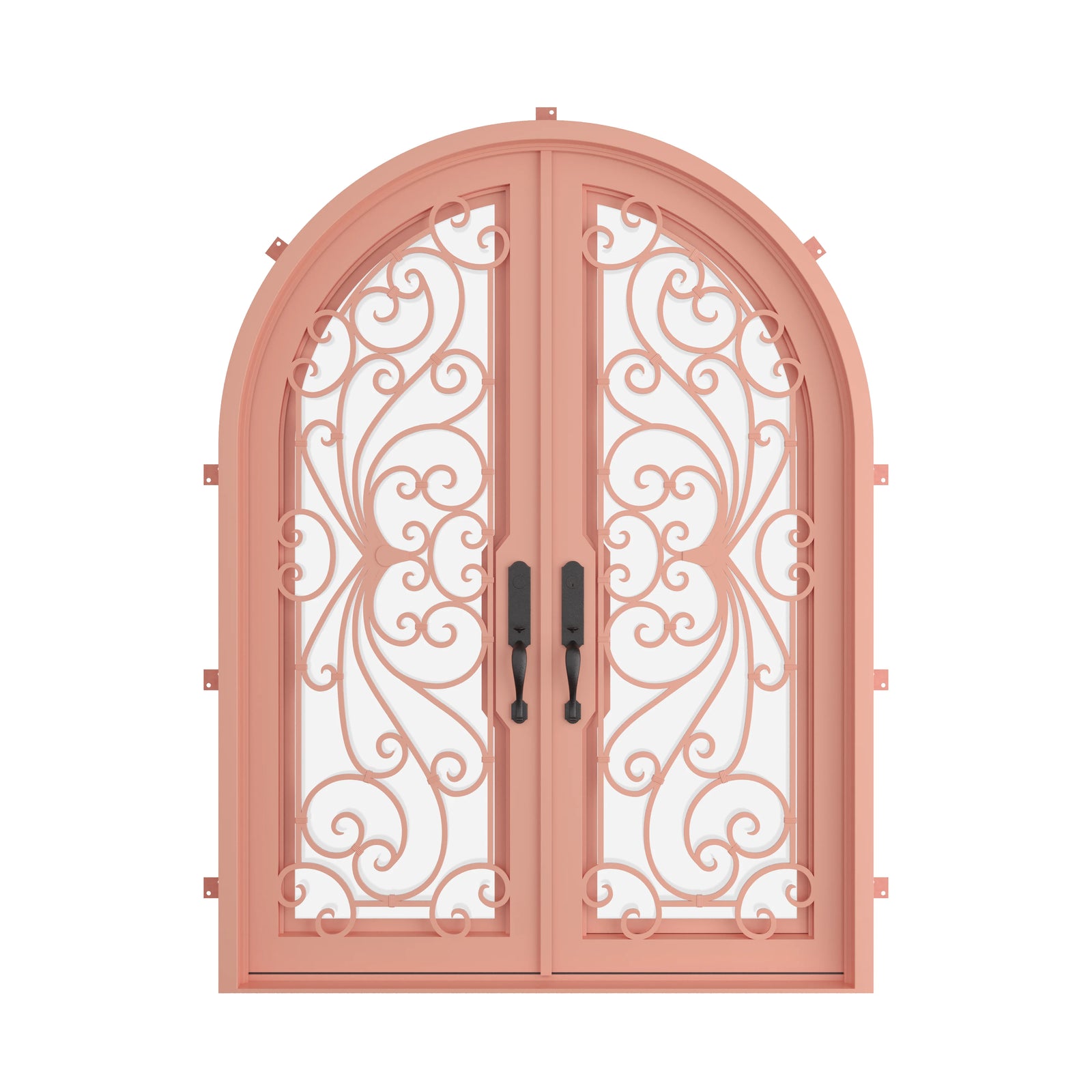 Pinkys Miracle steel door, double, full arch, closed
