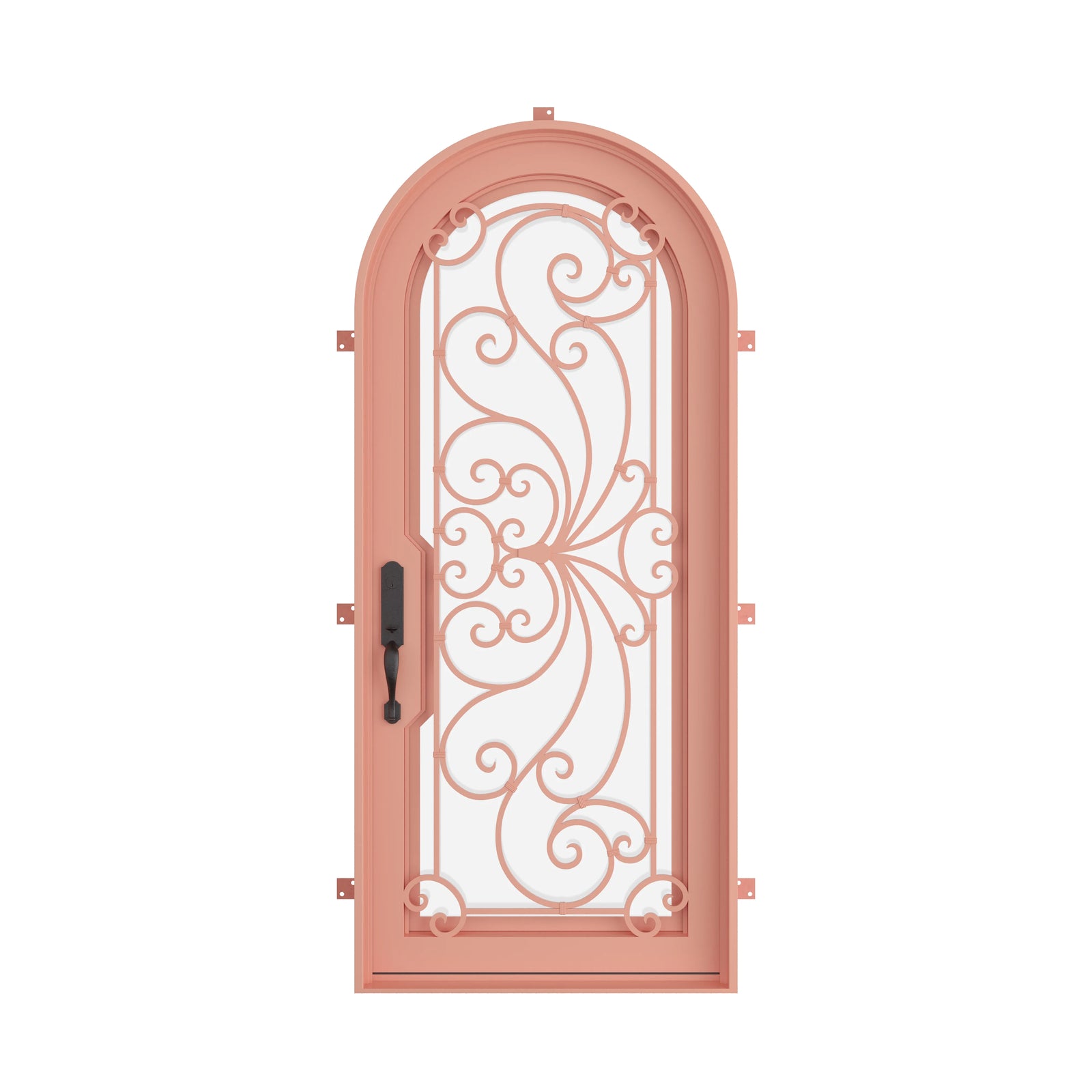 Pinkys Miracle steel door, single, full arch, closed