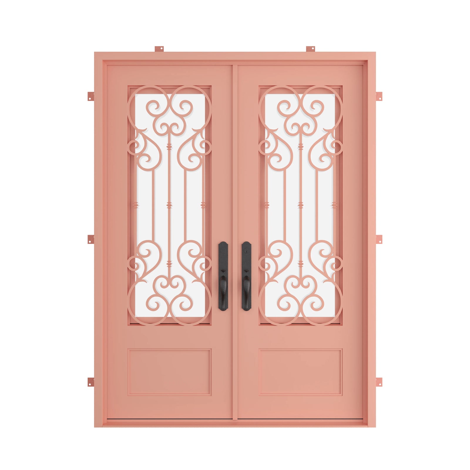 Pinkys New York steel door, double, flat, closed