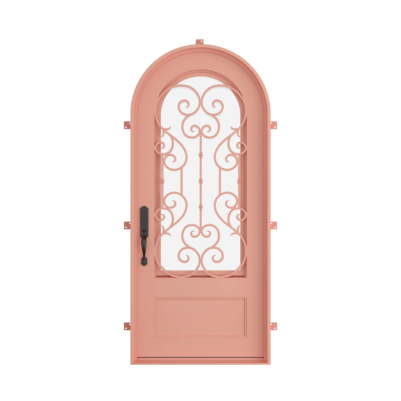 Pinkys New York steel door, single, full arch, closed