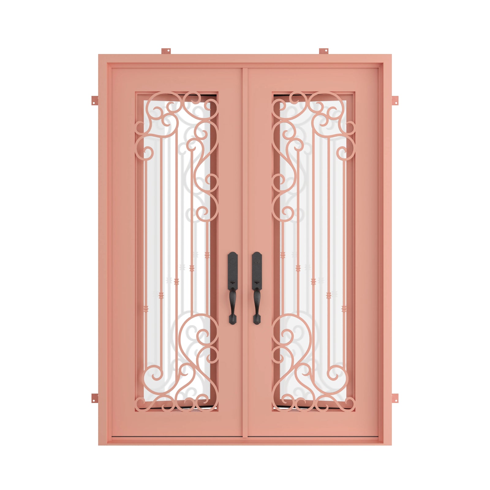 Pinkys Paris steel door, double, flat, closed
