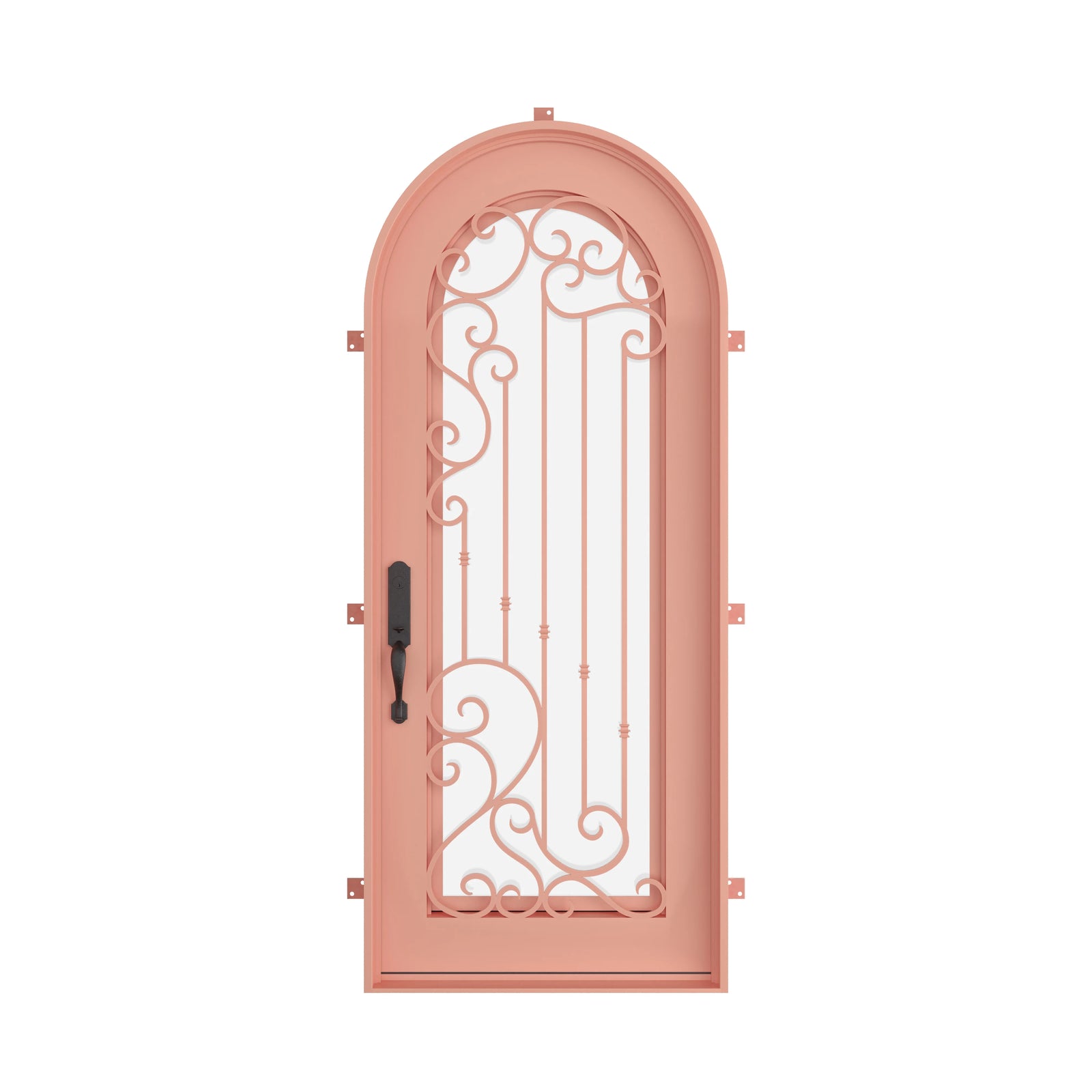 Pinkys Paris steel door, single, full arch, closed