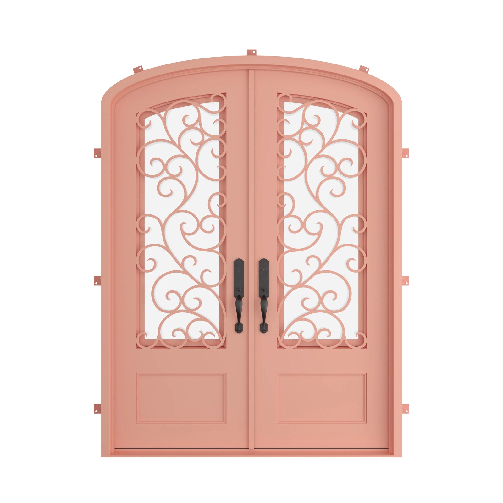 Pinkys Story steel door, double, mini arch, closed