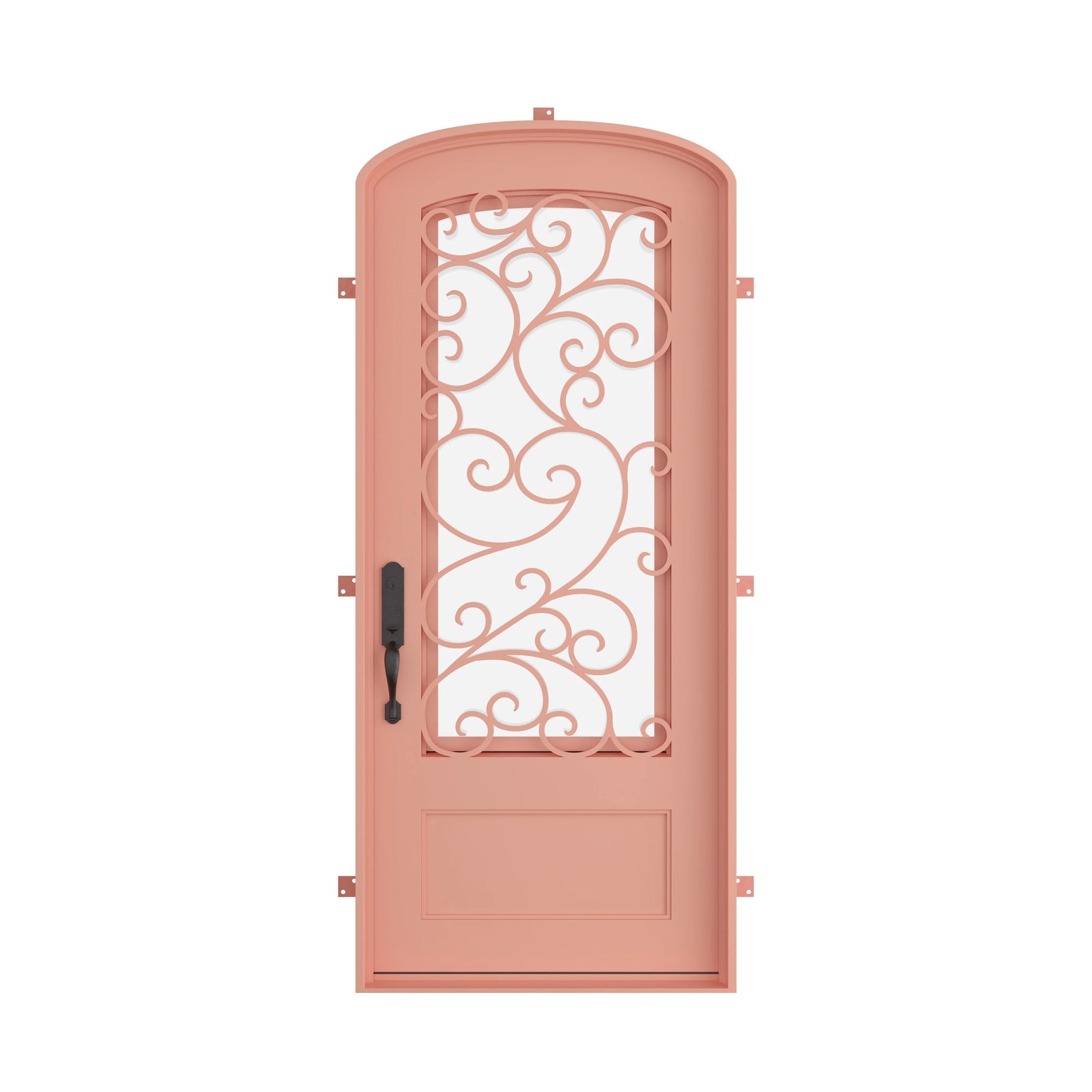 Pinkys Story steel door, single, mini arch, closed