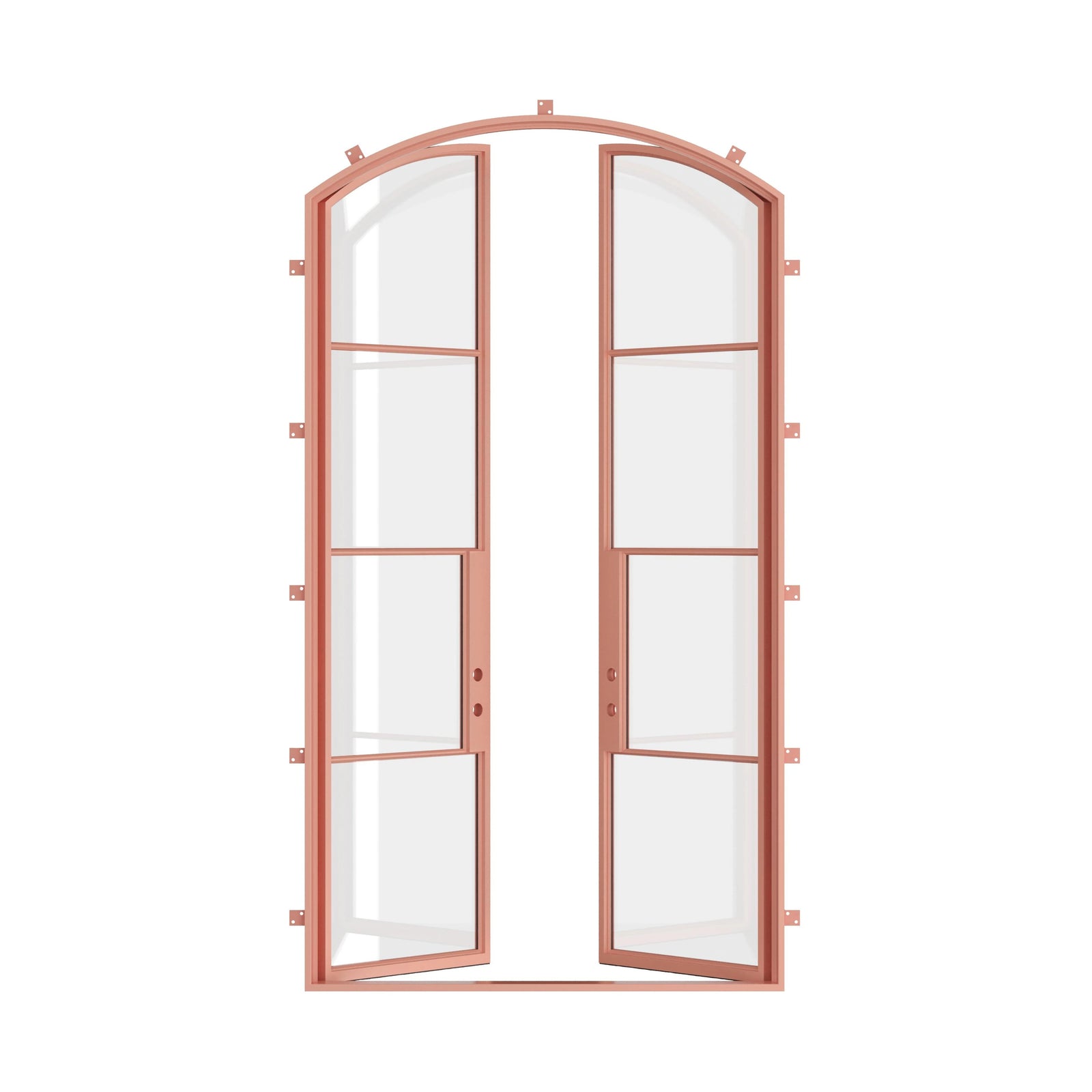 Pinkys Air 4 steel door, double, arch, open