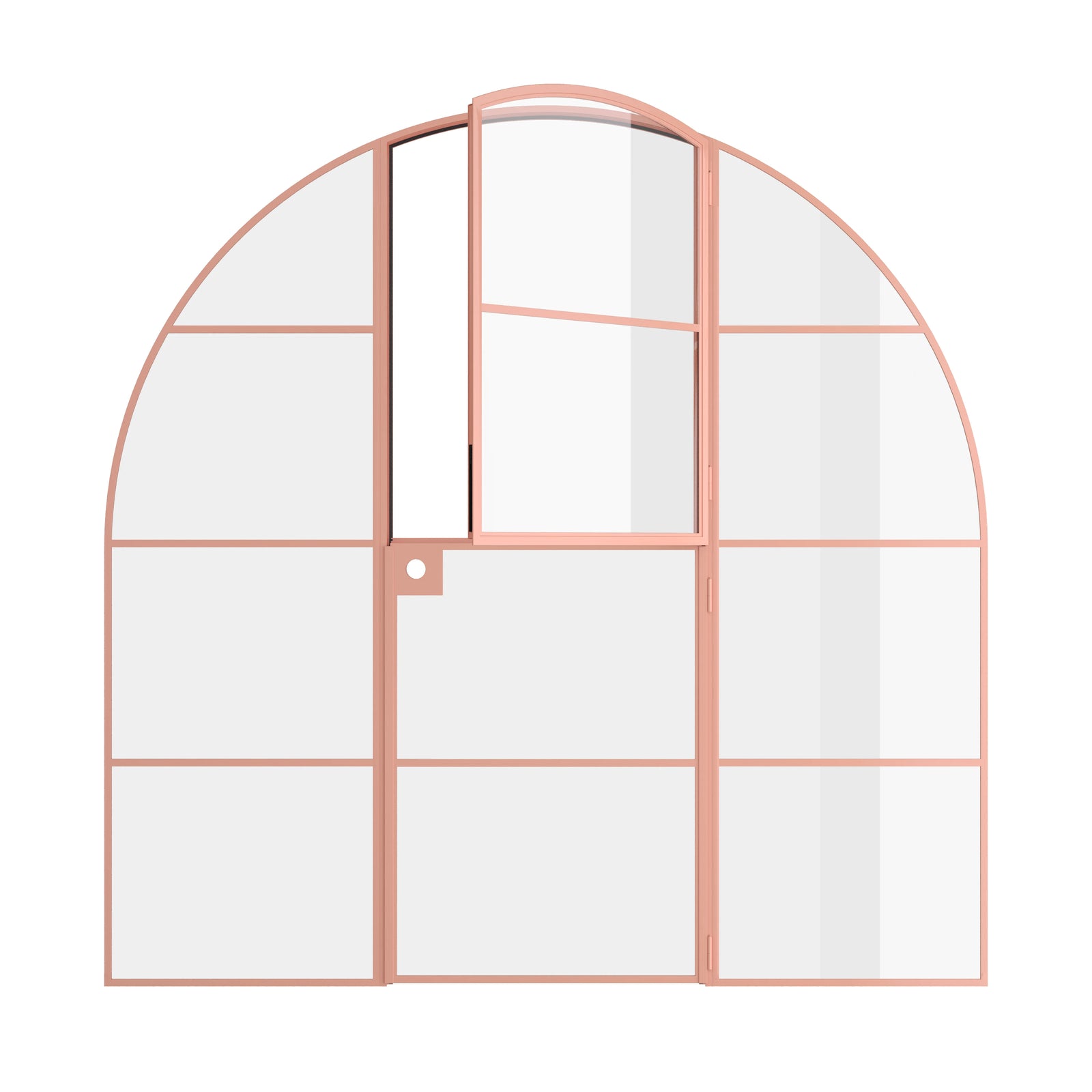 Pinkys Air 4 interior steel door, single, full arch, Dutch, open