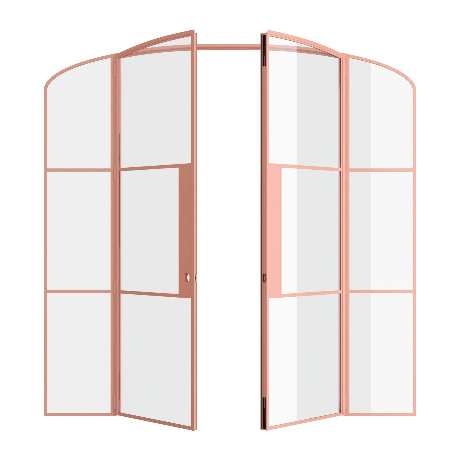 Pinkys Air 4 interior steel door, double, mini arch, open