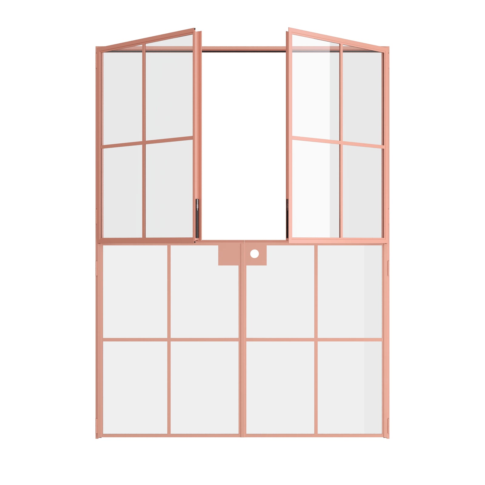 Pinkys Air 5 steel door, double, flat, open