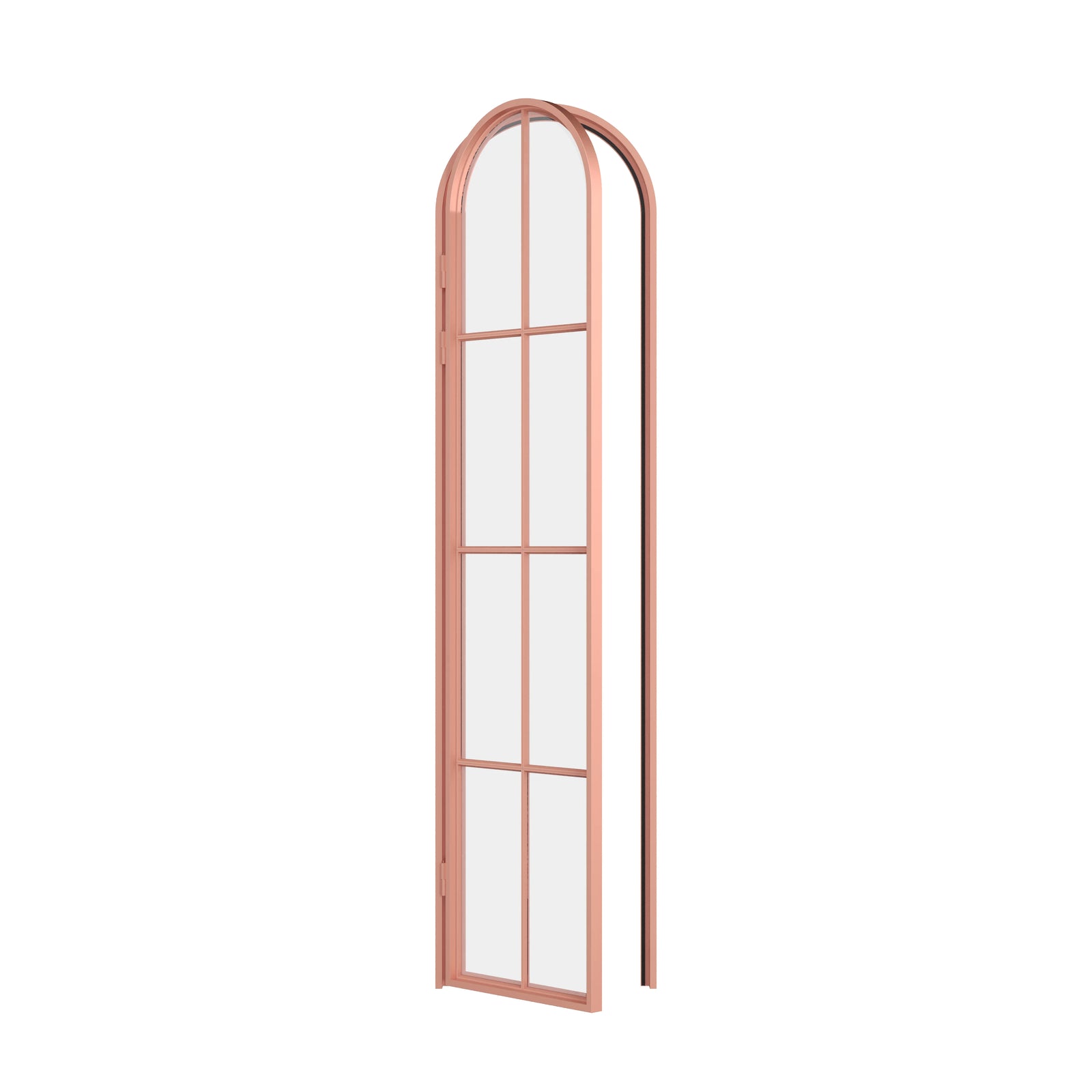 Pinkys Air 5 steel door, single, full arch, open