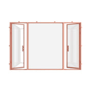 Air Lite with Thermal Break - Dual Single with Middle Fixed Panel Flat | Customize
