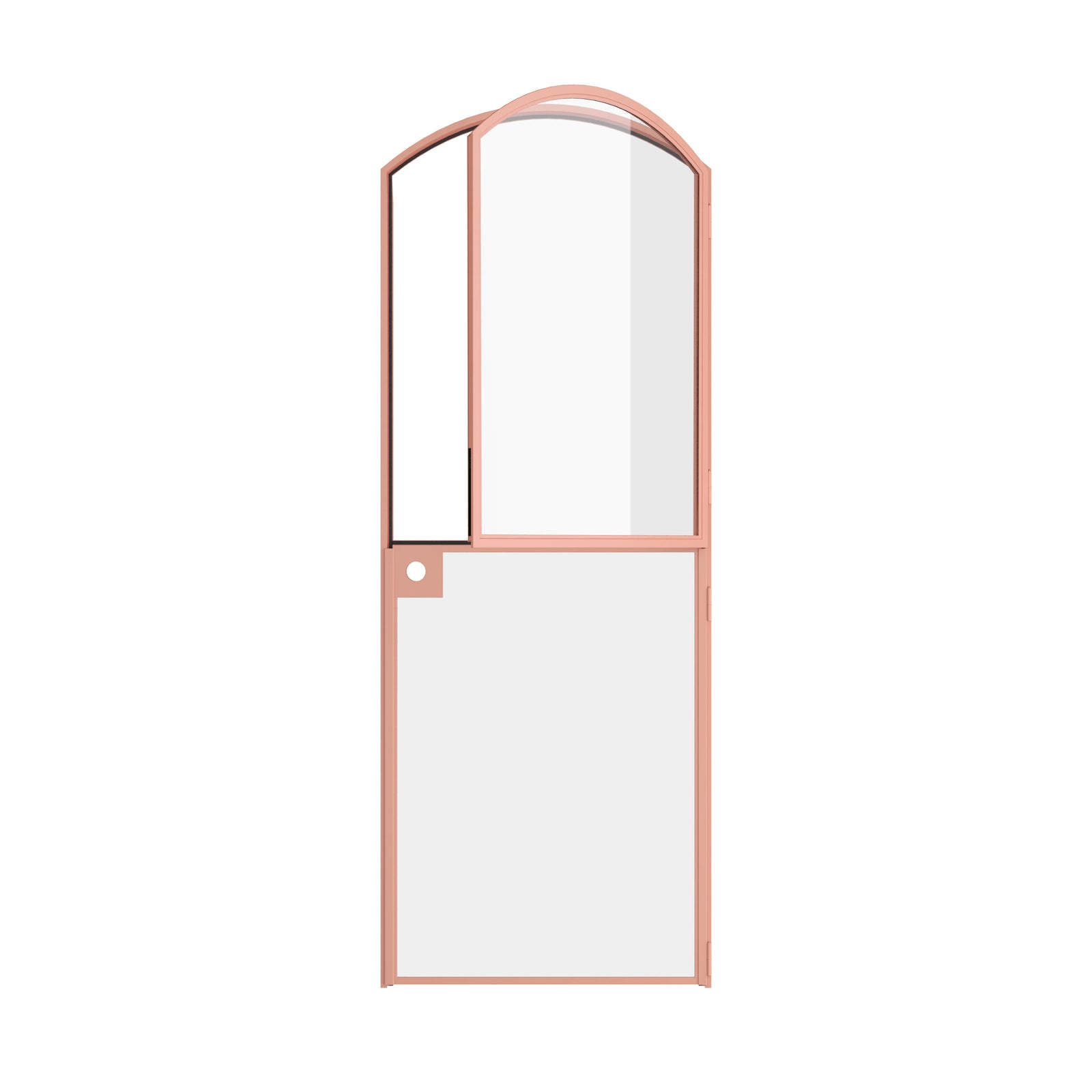 Pinkys Air Lite interior steel door, single, arch, Dutch, open